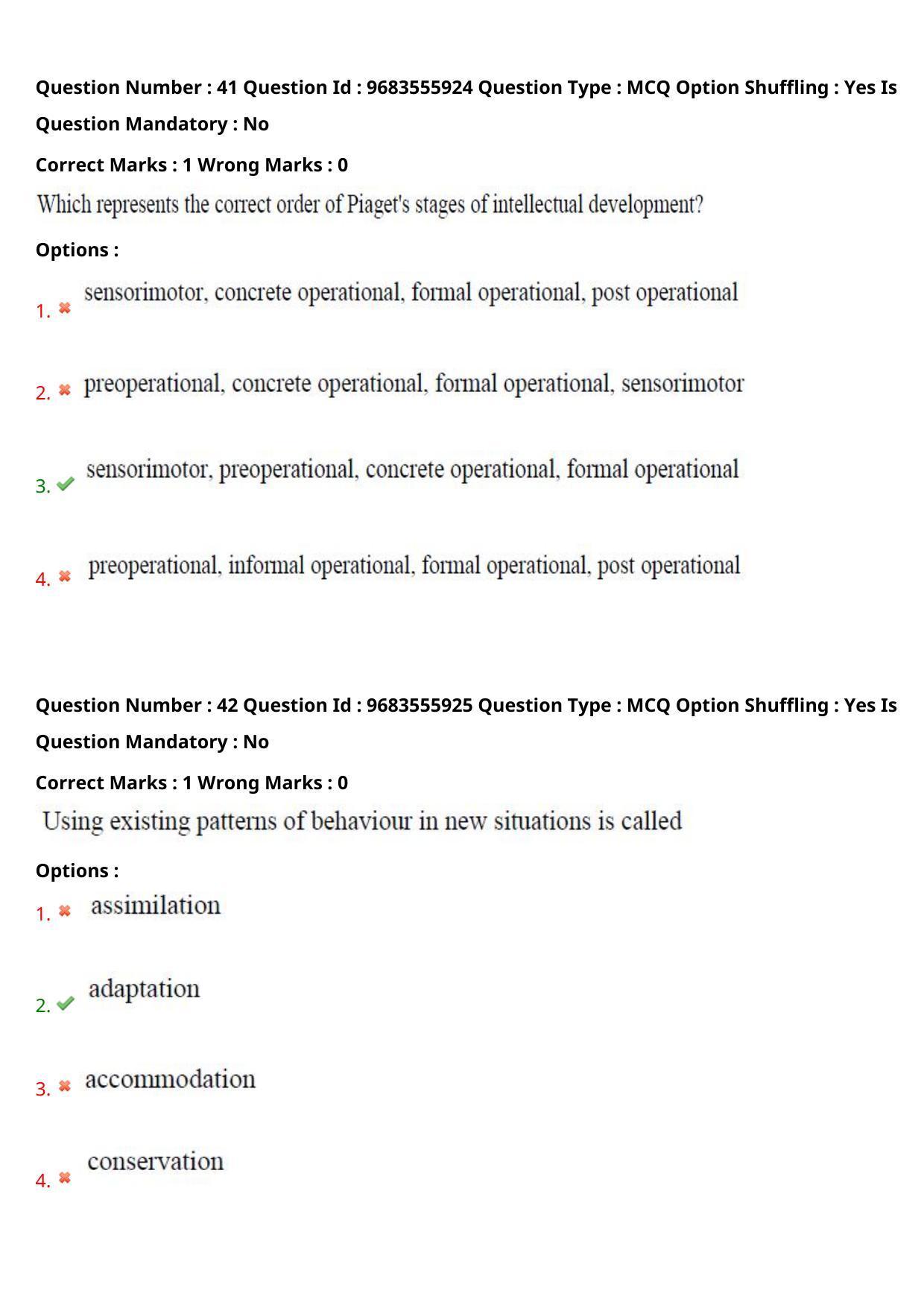 TS CPGET 2021 PGD in Child Psychology (Shift 2) Question Paper with Answer Key - Page 24