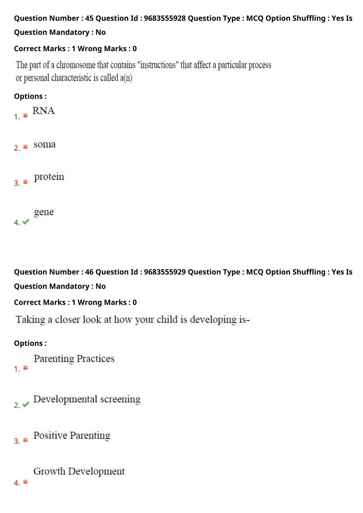 TS CPGET 2021 PGD in Child Psychology (Shift 2) Question Paper with Answer Key - Page 26