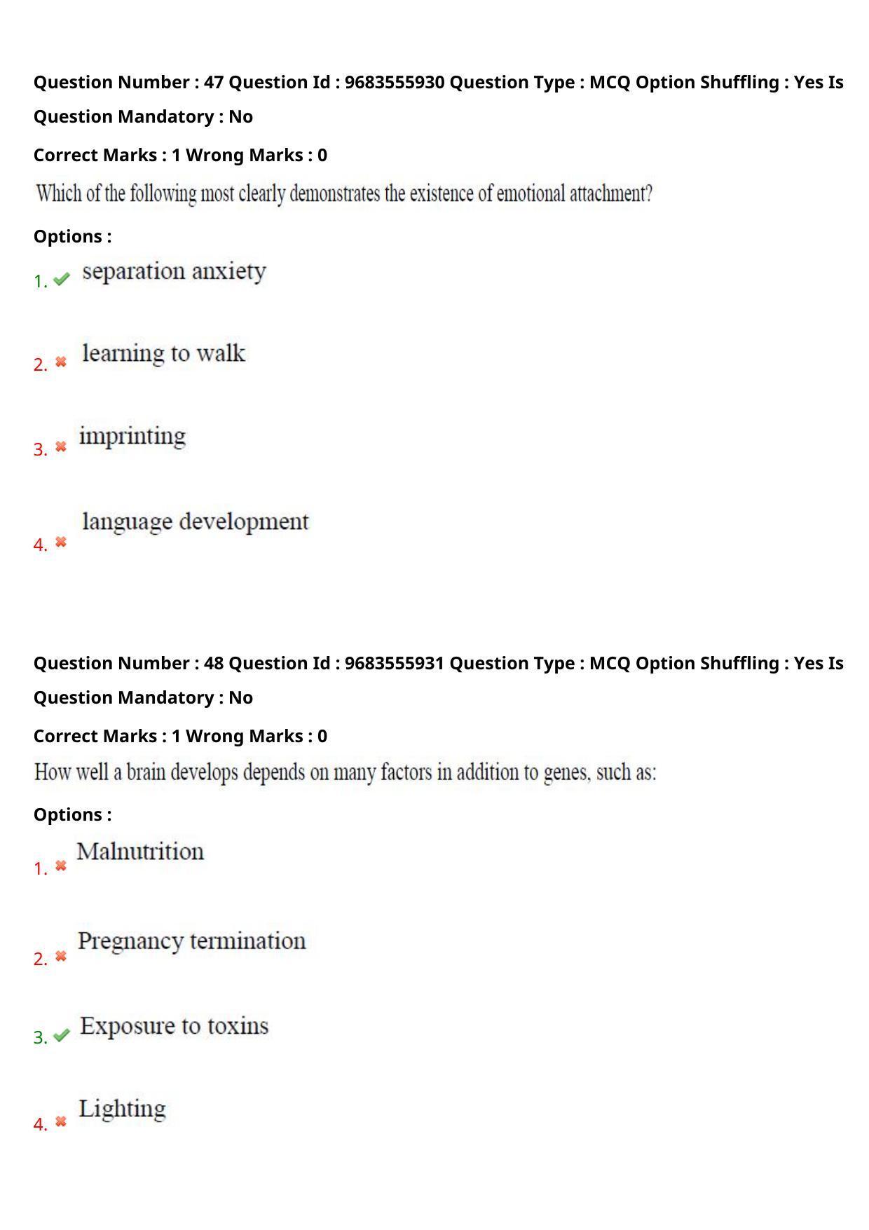 TS CPGET 2021 PGD in Child Psychology (Shift 2) Question Paper with Answer Key - Page 27