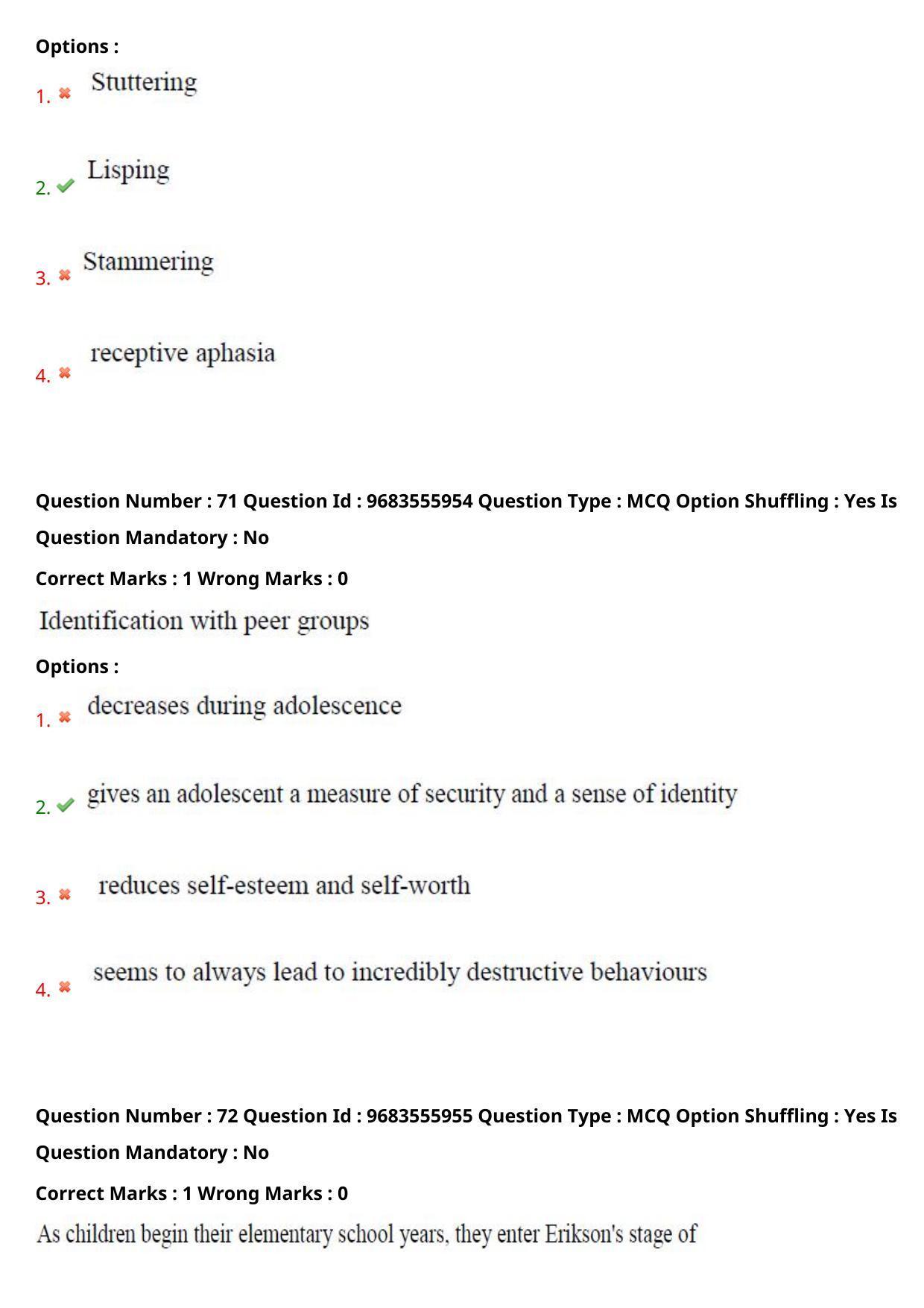 TS CPGET 2021 PGD in Child Psychology (Shift 2) Question Paper with Answer Key - Page 39