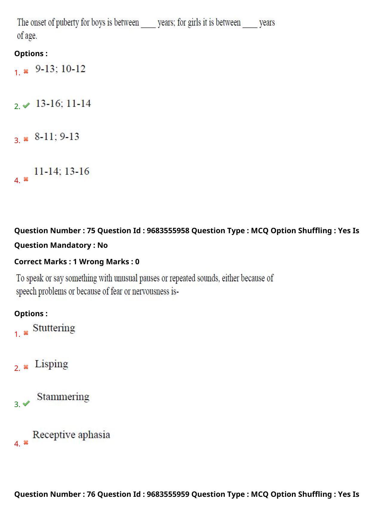 TS CPGET 2021 PGD in Child Psychology (Shift 2) Question Paper with Answer Key - Page 41
