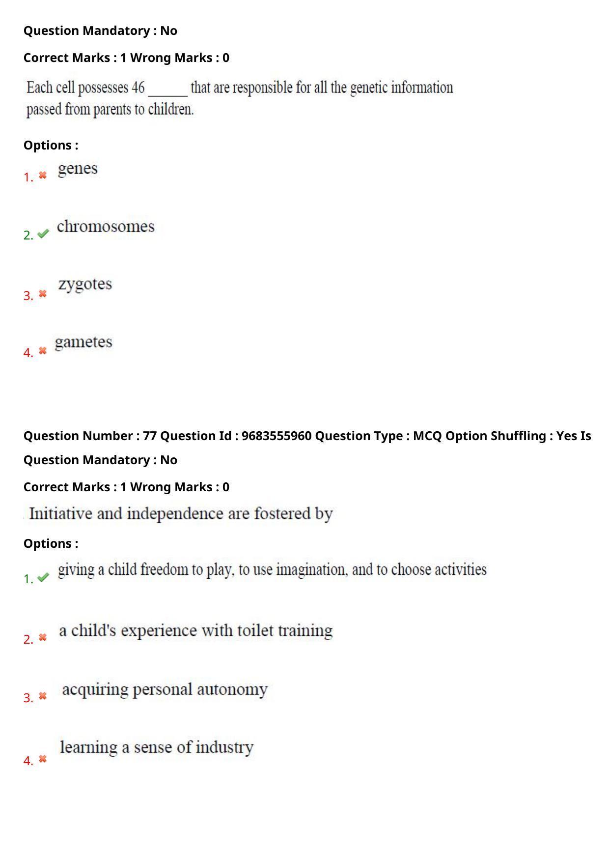 TS CPGET 2021 PGD in Child Psychology (Shift 2) Question Paper with Answer Key - Page 42