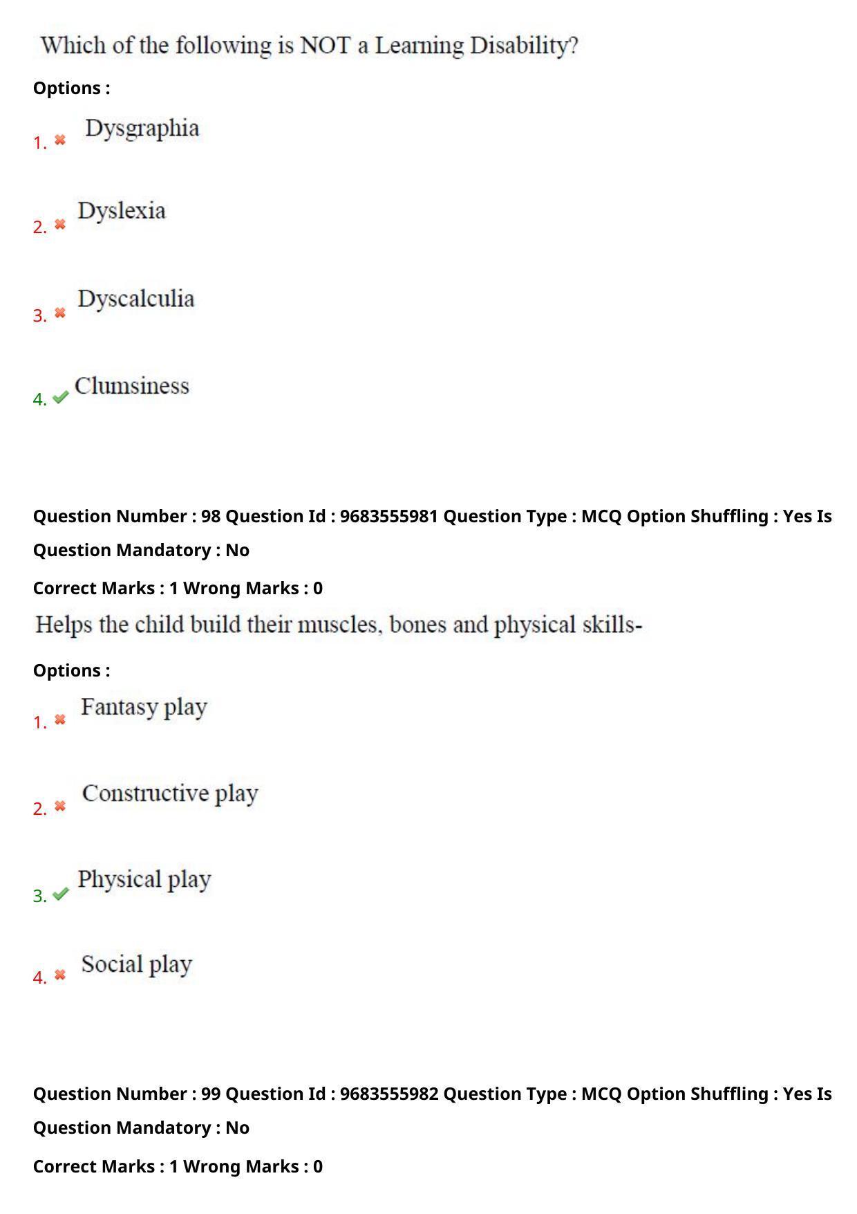 TS CPGET 2021 PGD in Child Psychology (Shift 2) Question Paper with Answer Key - Page 53