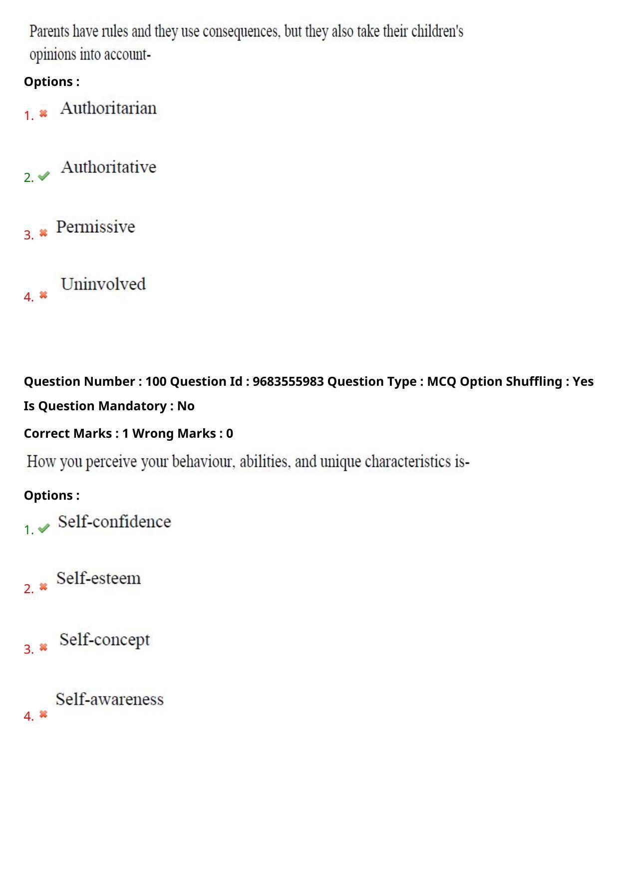 TS CPGET 2021 PGD in Child Psychology (Shift 2) Question Paper with Answer Key - Page 54