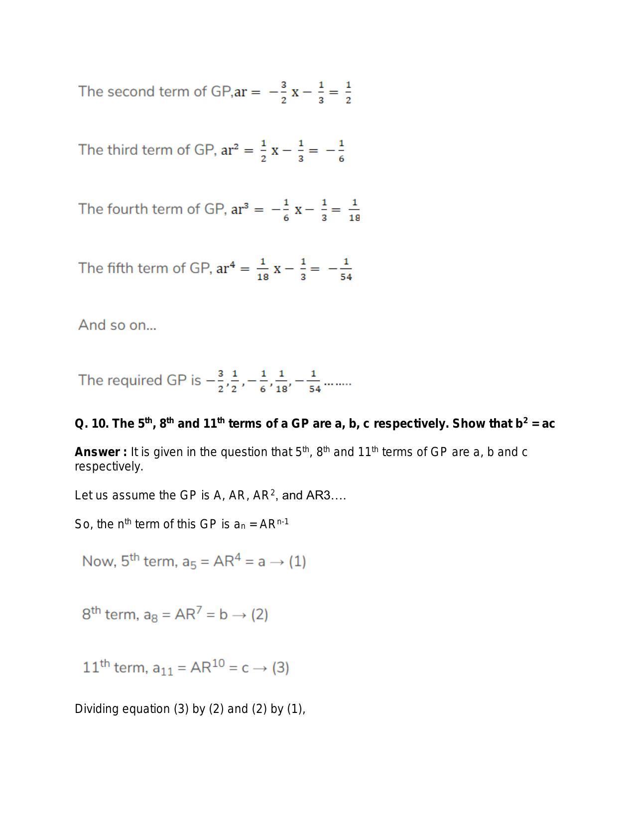 Chapter 12: Geometric Progression: RS Aggarwal Class 11 Solutions - Page 9