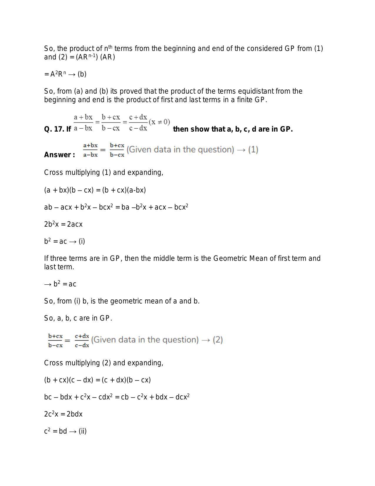Chapter 12: Geometric Progression: RS Aggarwal Class 11 Solutions - Page 16
