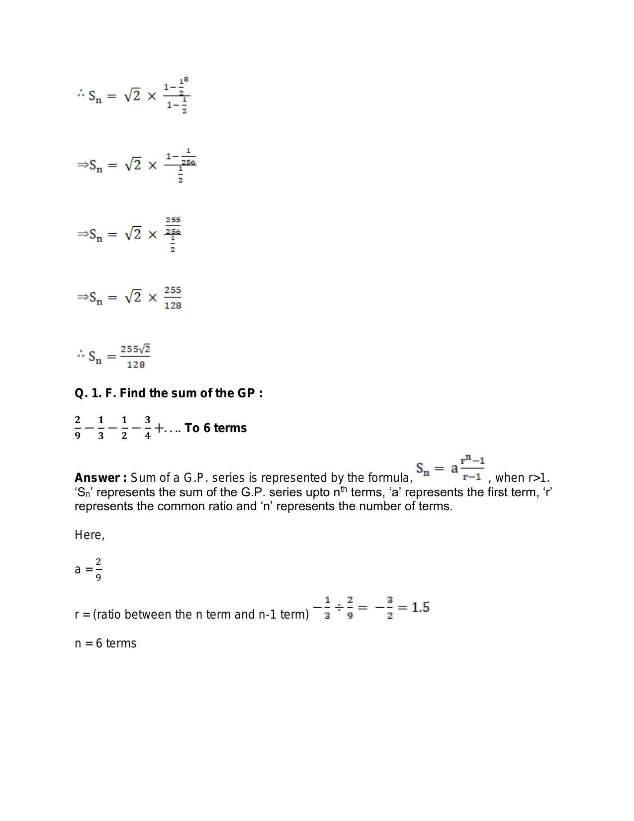 Chapter 12: Geometric Progression: RS Aggarwal Class 11 Solutions - Page 23
