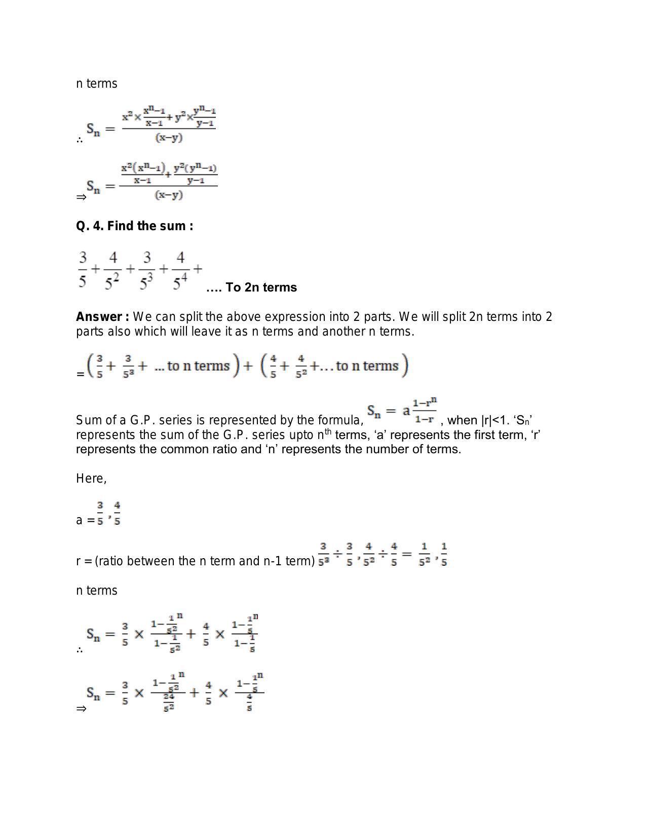 Chapter 12: Geometric Progression: RS Aggarwal Class 11 Solutions - Page 29