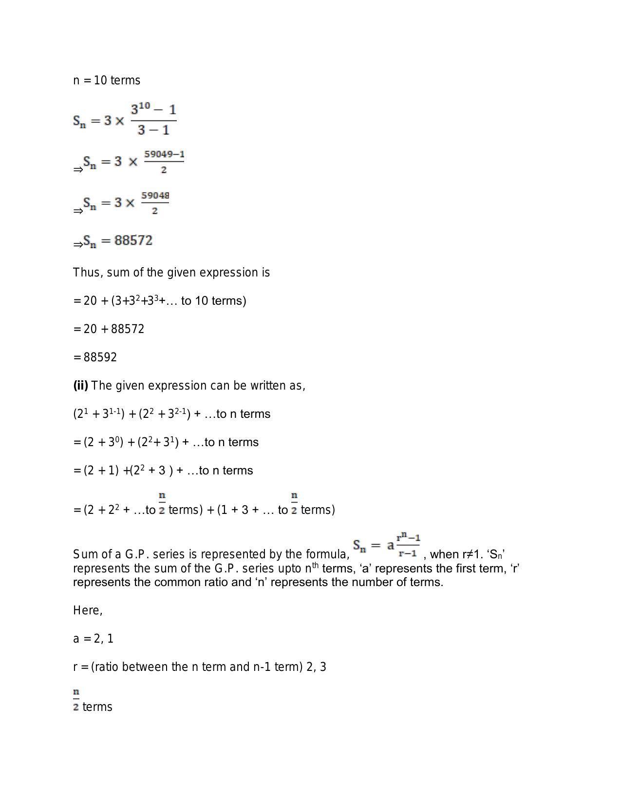 Chapter 12: Geometric Progression: RS Aggarwal Class 11 Solutions - Page 31