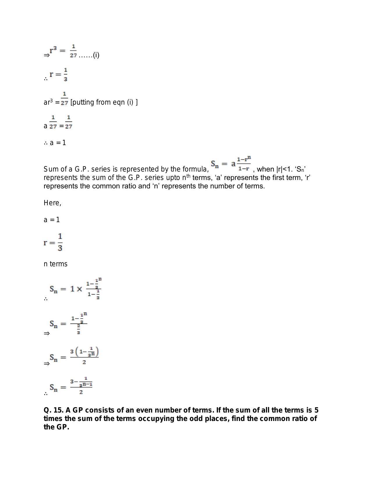 Chapter 12: Geometric Progression: RS Aggarwal Class 11 Solutions - Page 43