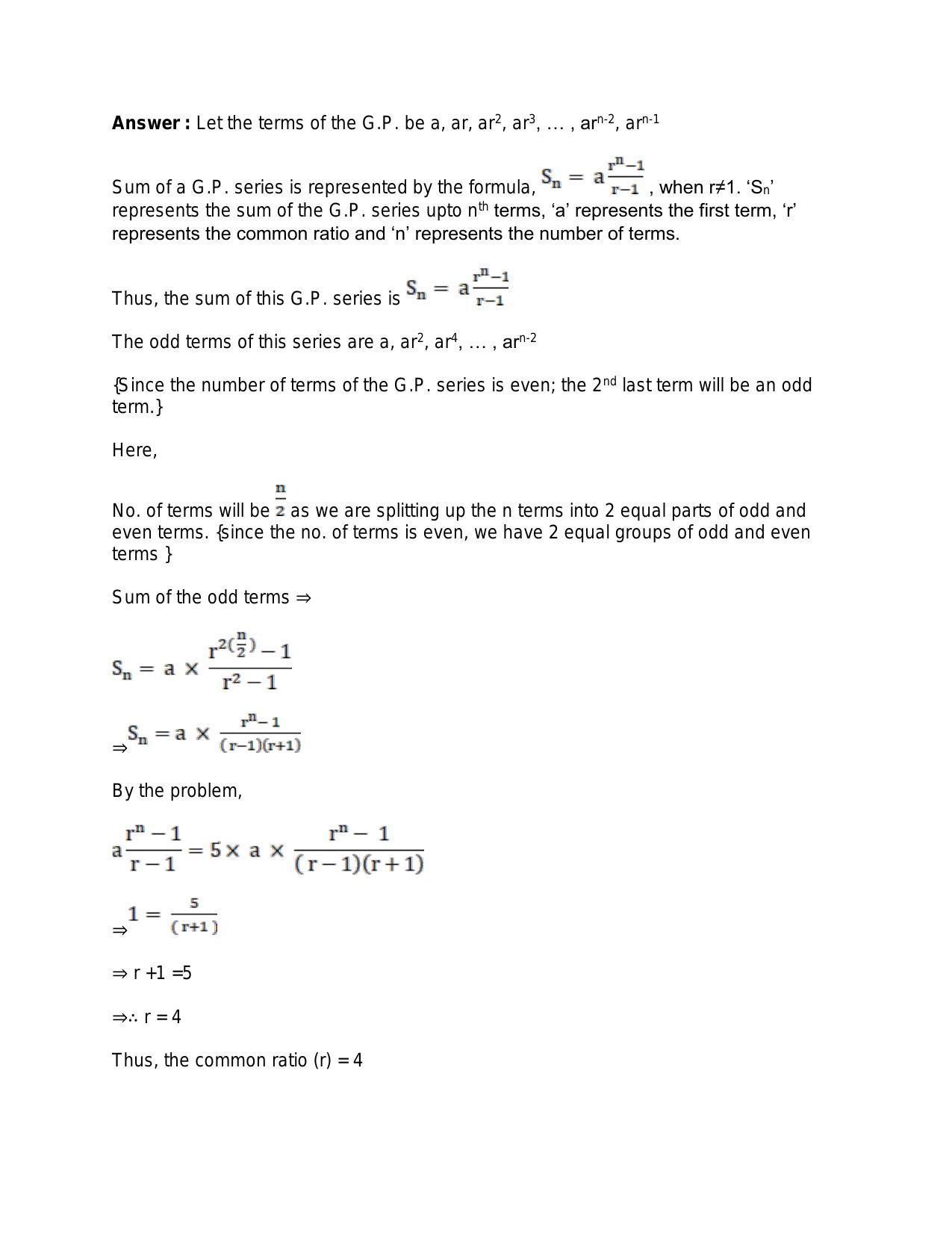Chapter 12: Geometric Progression: RS Aggarwal Class 11 Solutions - Page 44