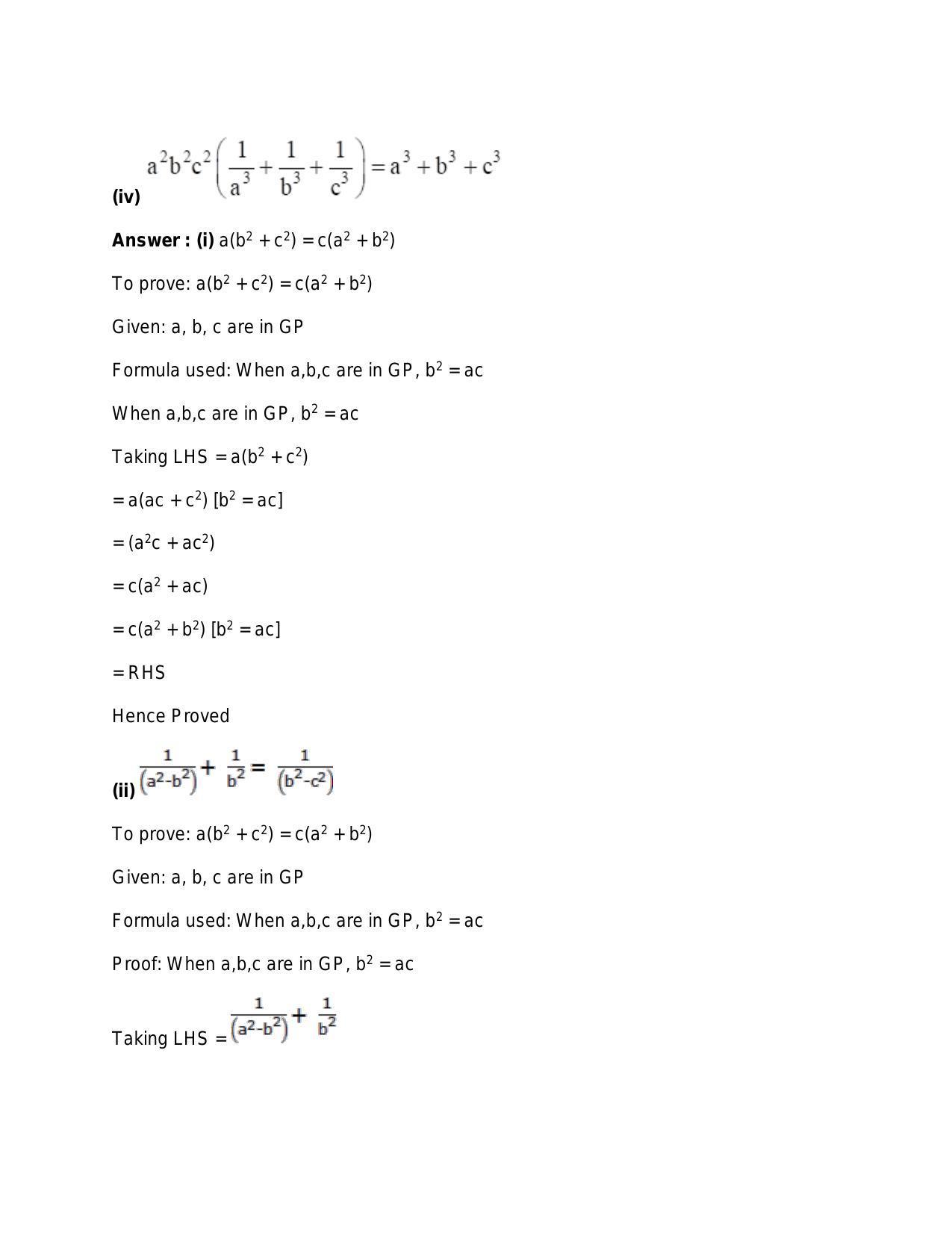 Chapter 12: Geometric Progression: RS Aggarwal Class 11 Solutions - Page 61