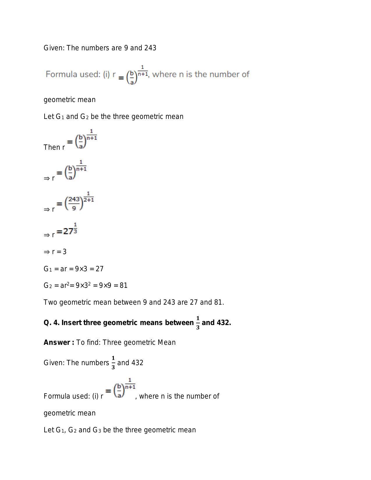 Chapter 12: Geometric Progression: RS Aggarwal Class 11 Solutions - Page 80