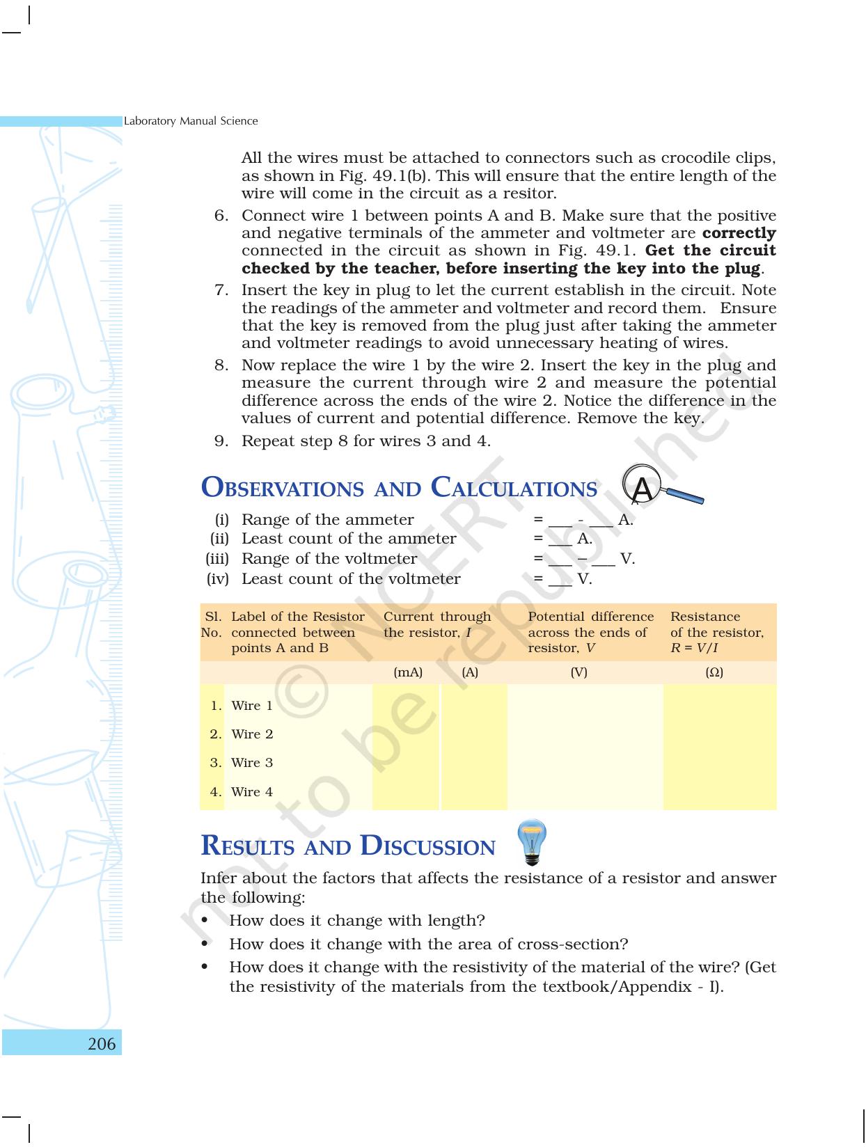 NCERT Laboratory Manuals for Class X Science - How Things Work - Page 8