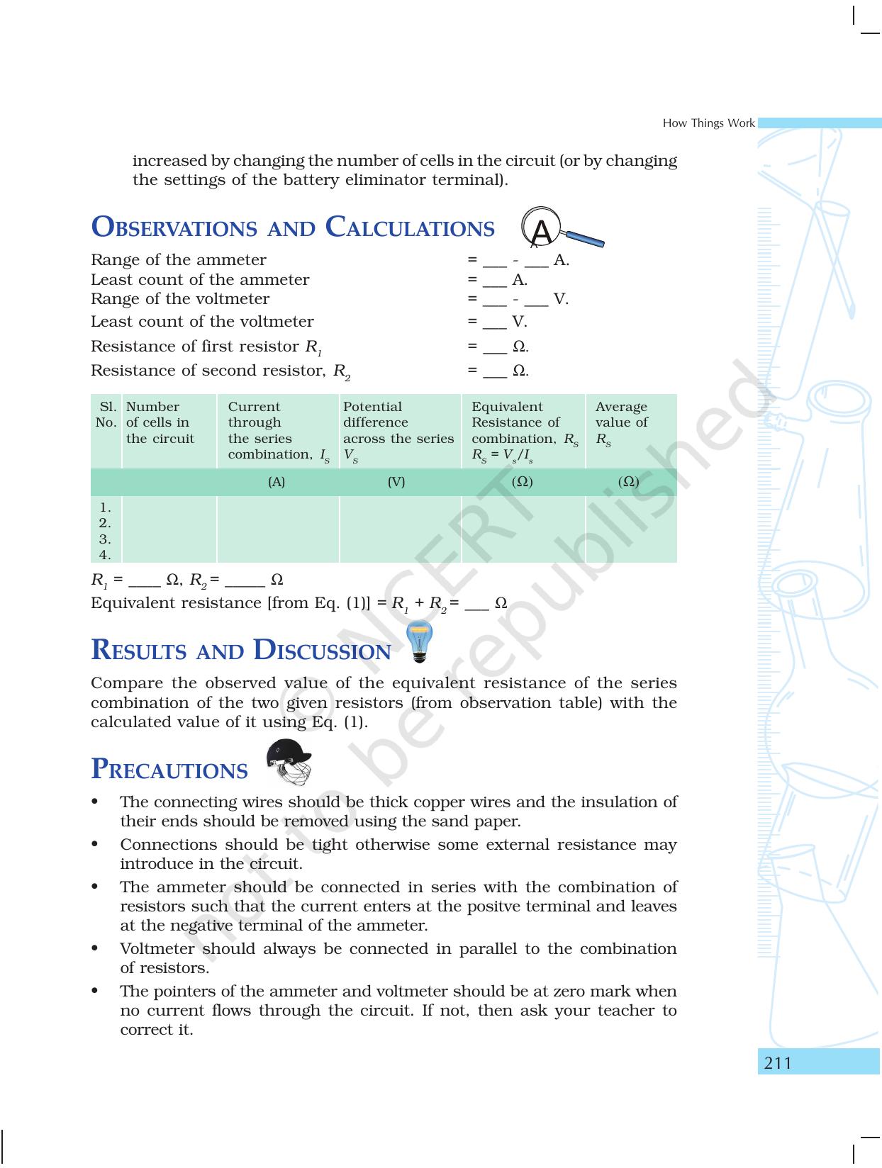 NCERT Laboratory Manuals for Class X Science - How Things Work - Page 13