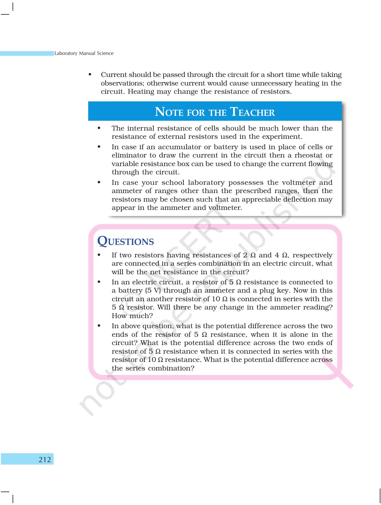NCERT Laboratory Manuals for Class X Science - How Things Work - Page 14