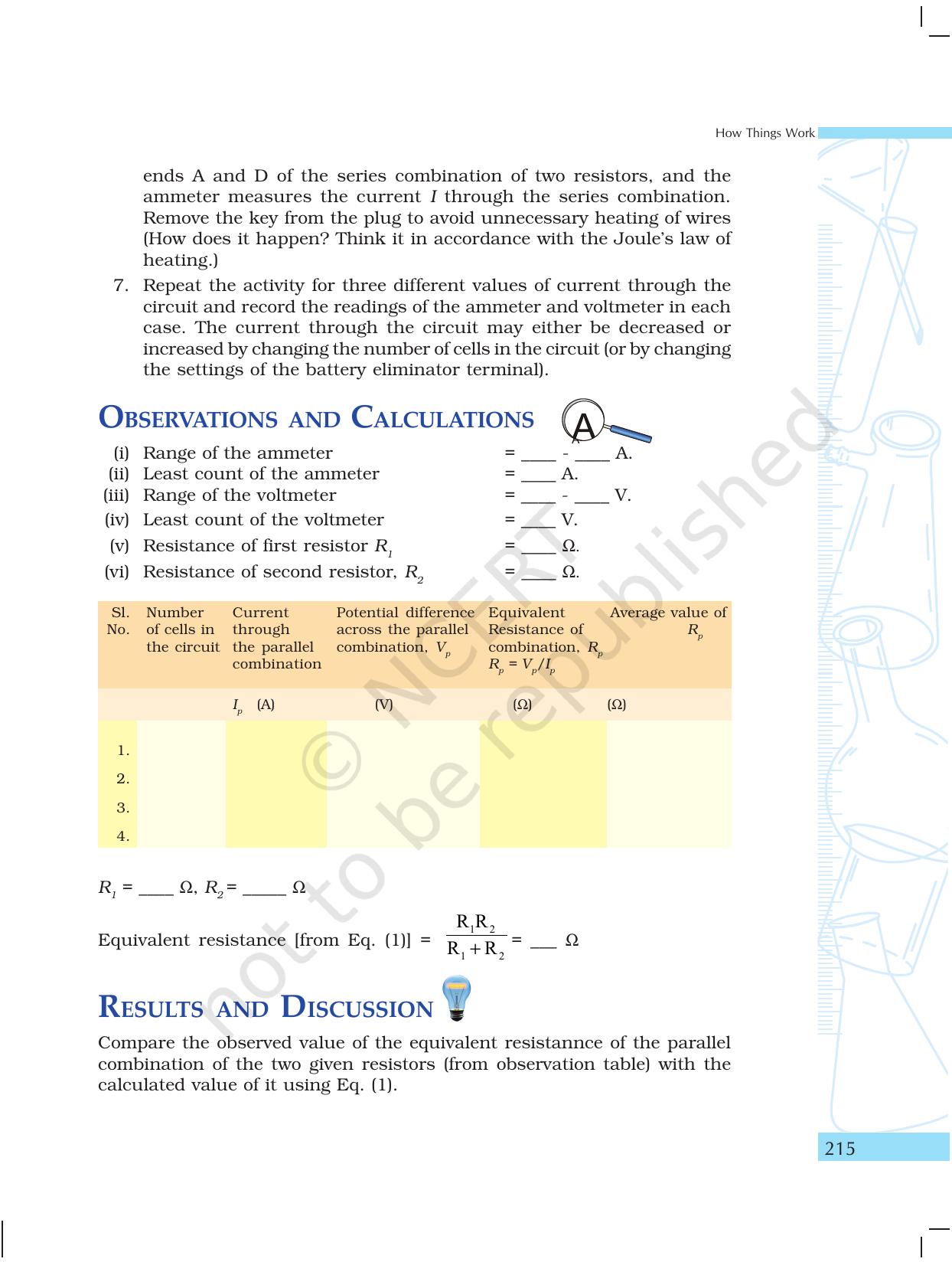 NCERT Laboratory Manuals for Class X Science - How Things Work - Page 17
