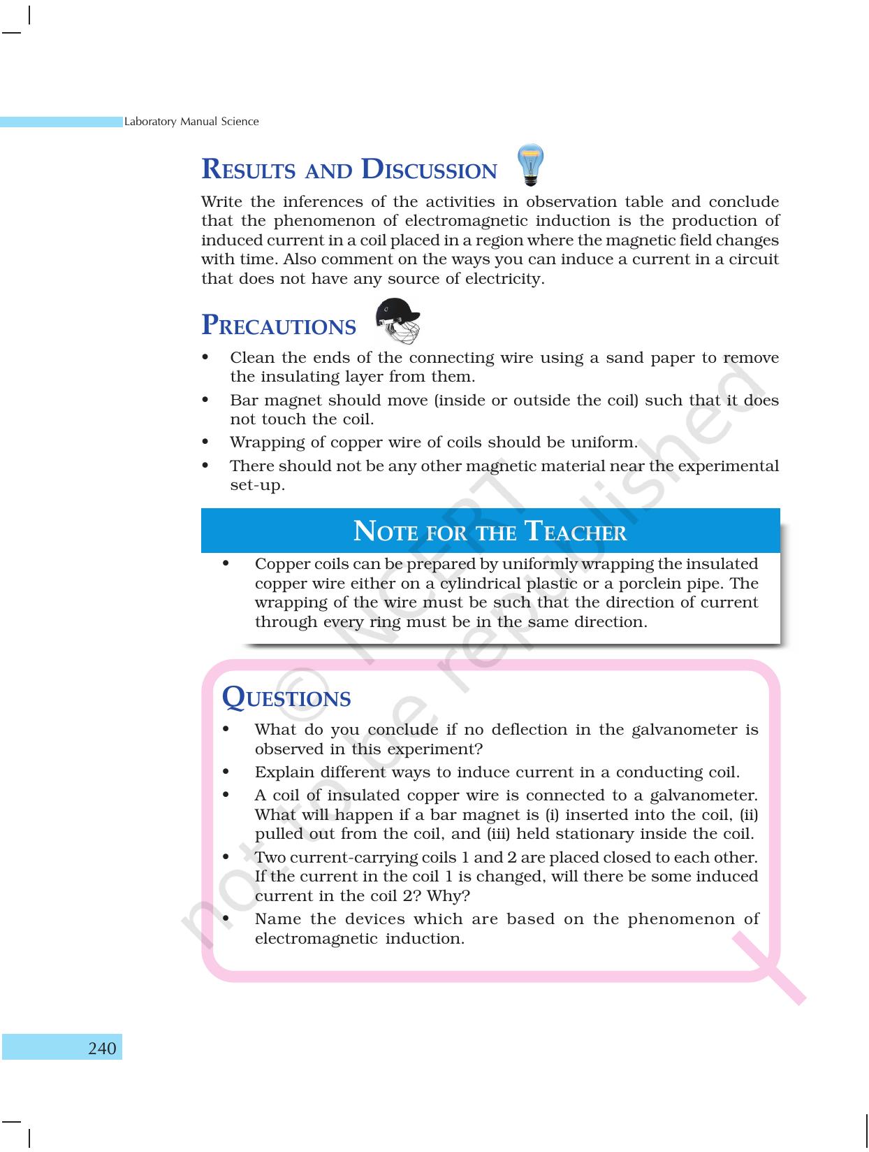 NCERT Laboratory Manuals for Class X Science - How Things Work - Page 42