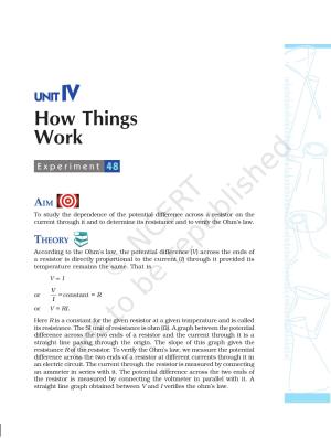 NCERT Laboratory Manuals for Class X Science - How Things Work
