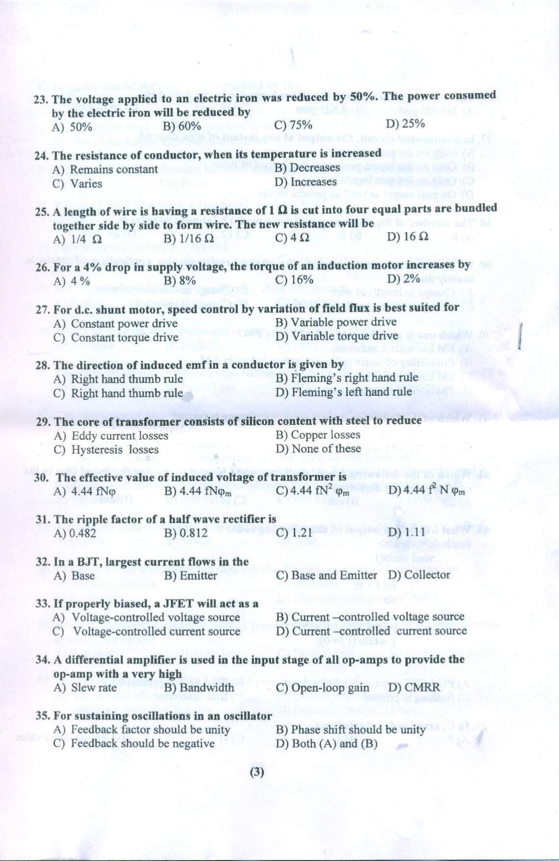 PULEET 2018 Previous Question Paper - Page 4