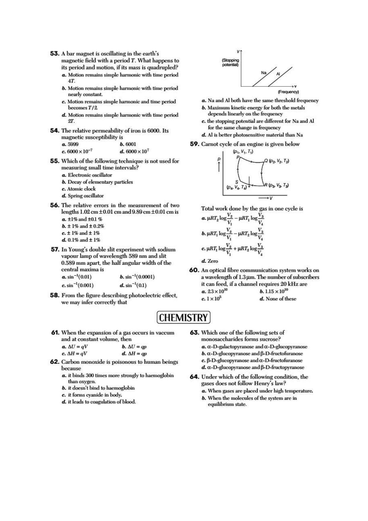 COMEDK UGET 2021 Question Paper - Page 5