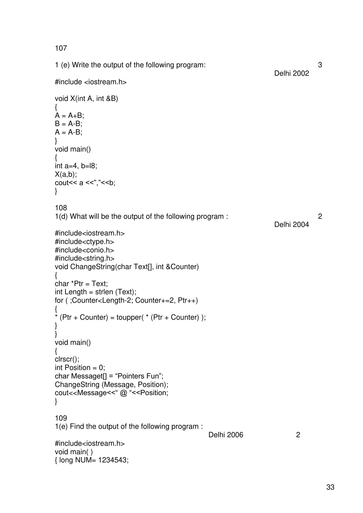 CBSE Worksheets for Class 11 Information Practices Previous year question bank Assignment - Page 33