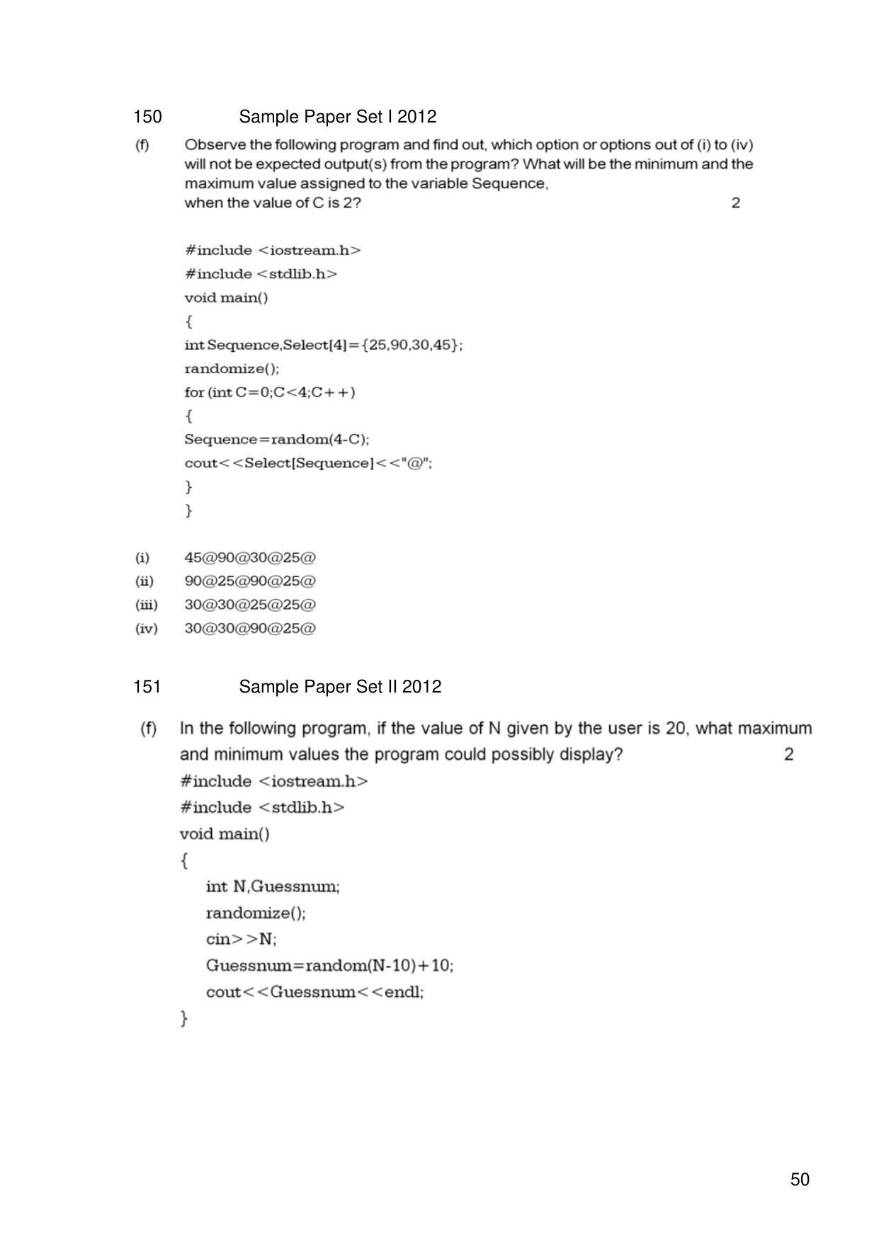 CBSE Worksheets for Class 11 Information Practices Previous year question bank Assignment - Page 50