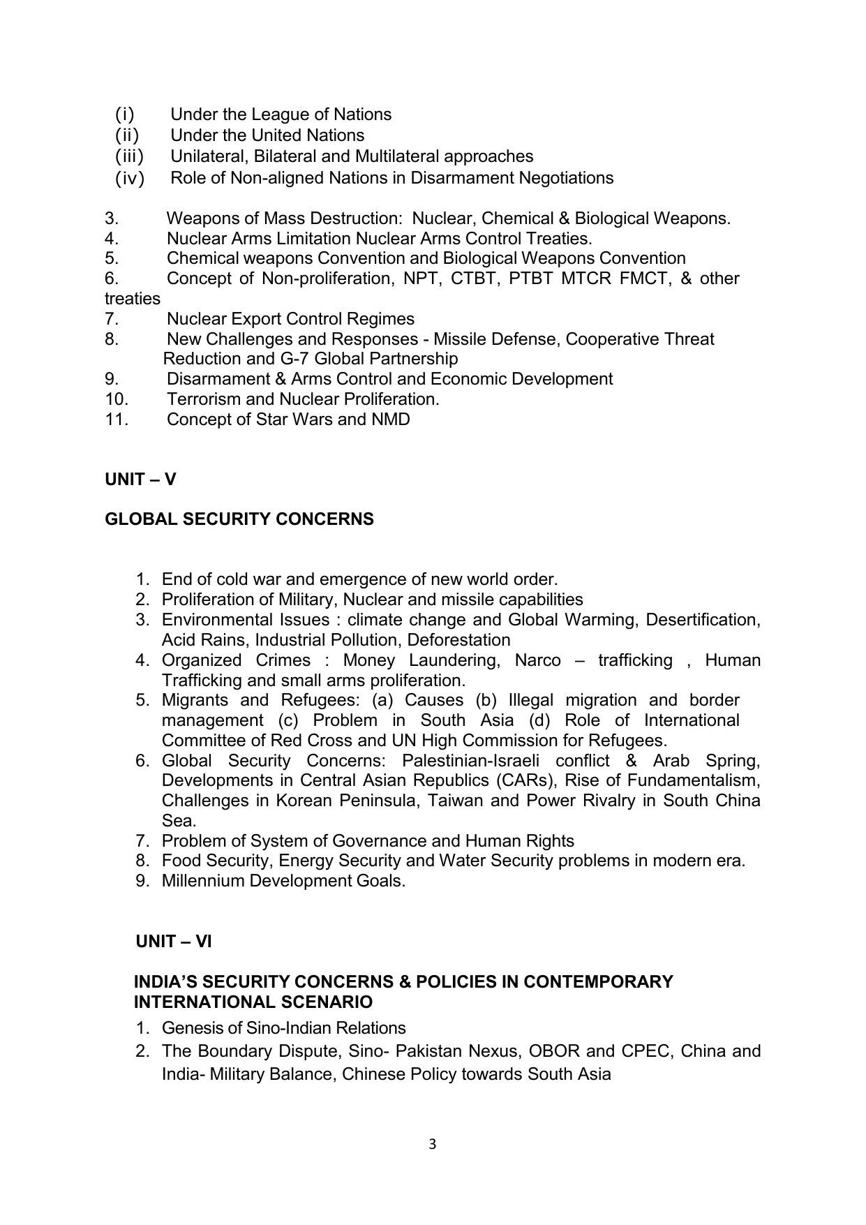 TNSET Syllabus - Defense and Strategic Studies - Page 3