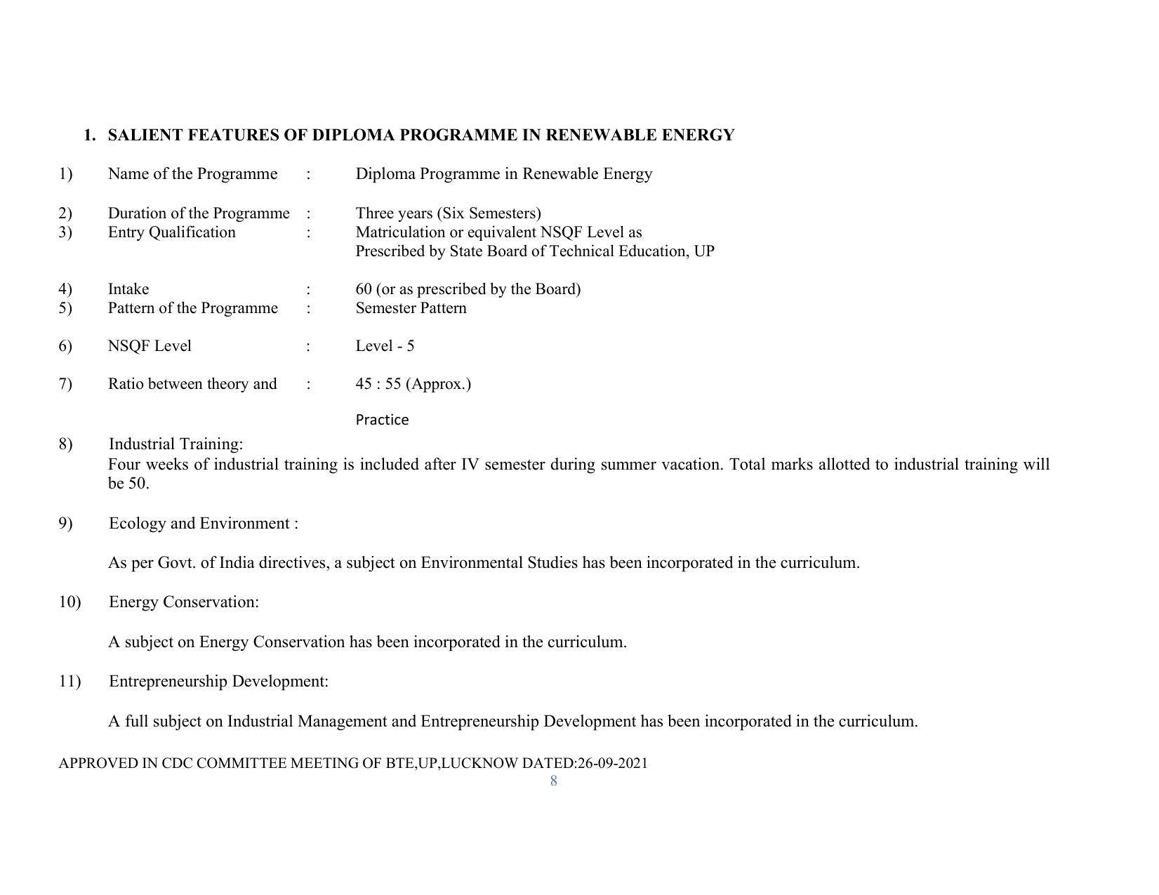 SYLLABUS FOR SEMESTER SYSTEM EFFECTIVE FROM (2021-2022) - RENEWABLE ENERGY - Page 8