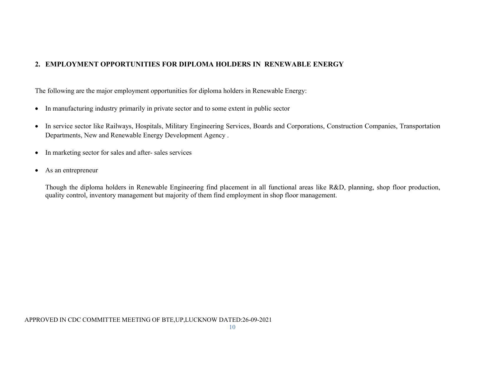 SYLLABUS FOR SEMESTER SYSTEM EFFECTIVE FROM (2021-2022) - RENEWABLE ENERGY - Page 10