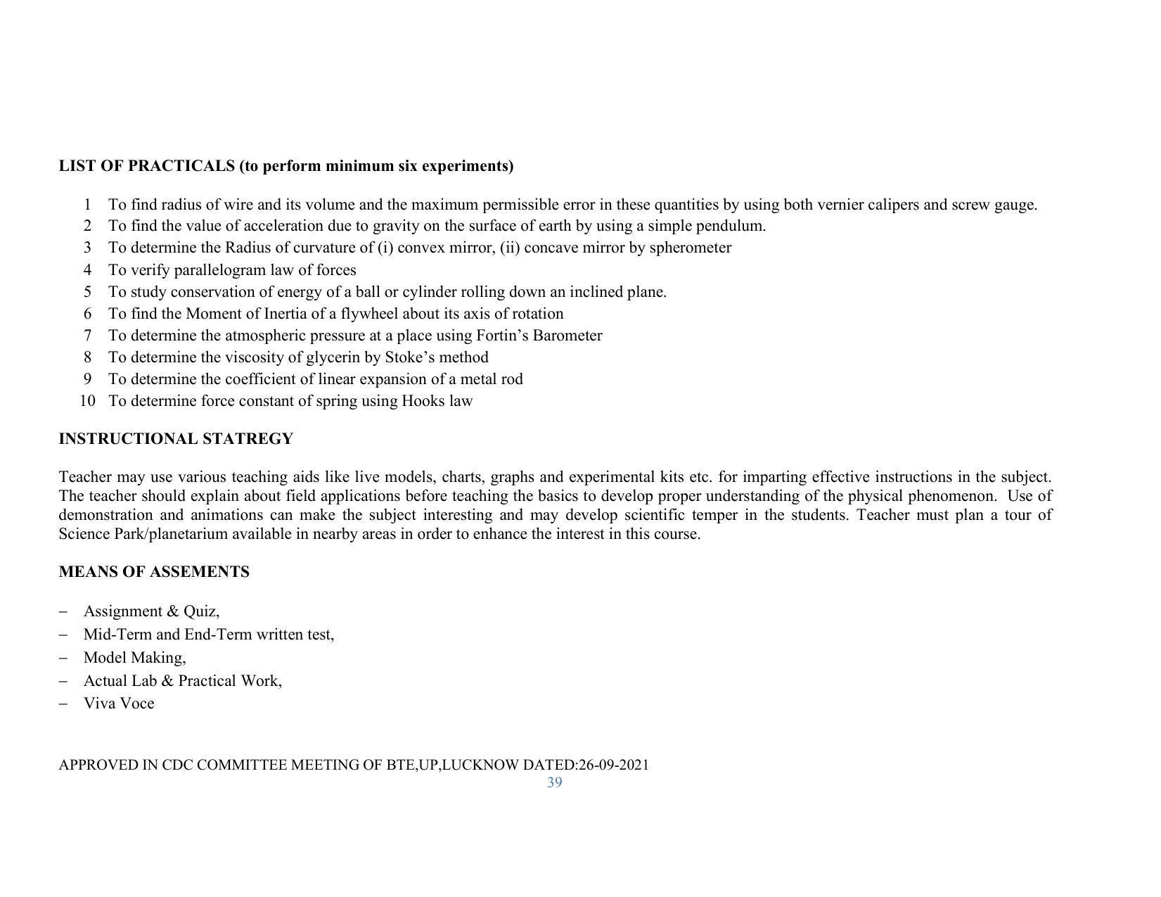 SYLLABUS FOR SEMESTER SYSTEM EFFECTIVE FROM (2021-2022) - RENEWABLE ENERGY - Page 39