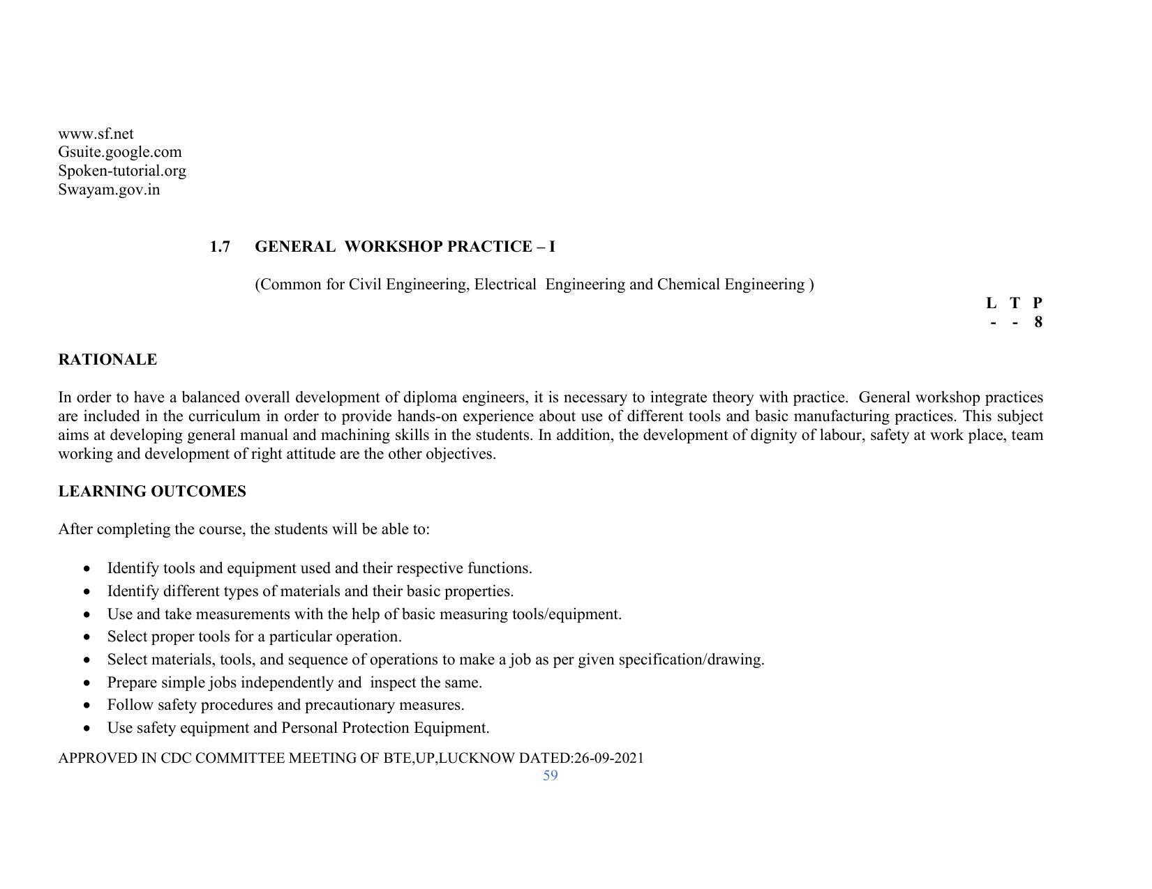 SYLLABUS FOR SEMESTER SYSTEM EFFECTIVE FROM (2021-2022) - RENEWABLE ENERGY - Page 59