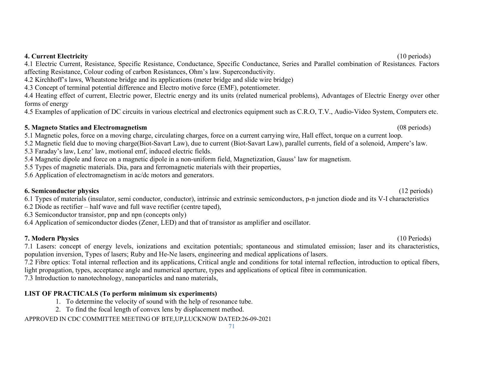 SYLLABUS FOR SEMESTER SYSTEM EFFECTIVE FROM (2021-2022) - RENEWABLE ENERGY - Page 71