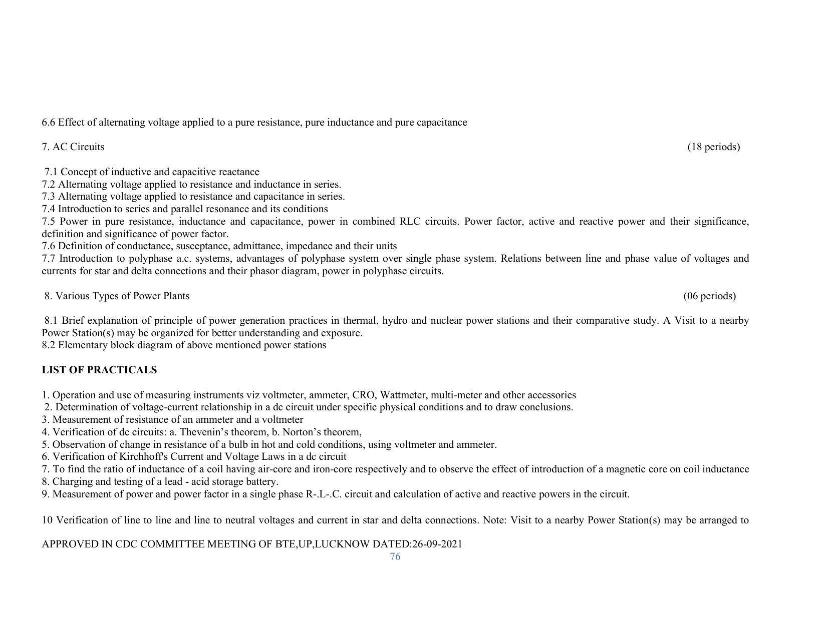 SYLLABUS FOR SEMESTER SYSTEM EFFECTIVE FROM (2021-2022) - RENEWABLE ENERGY - Page 76