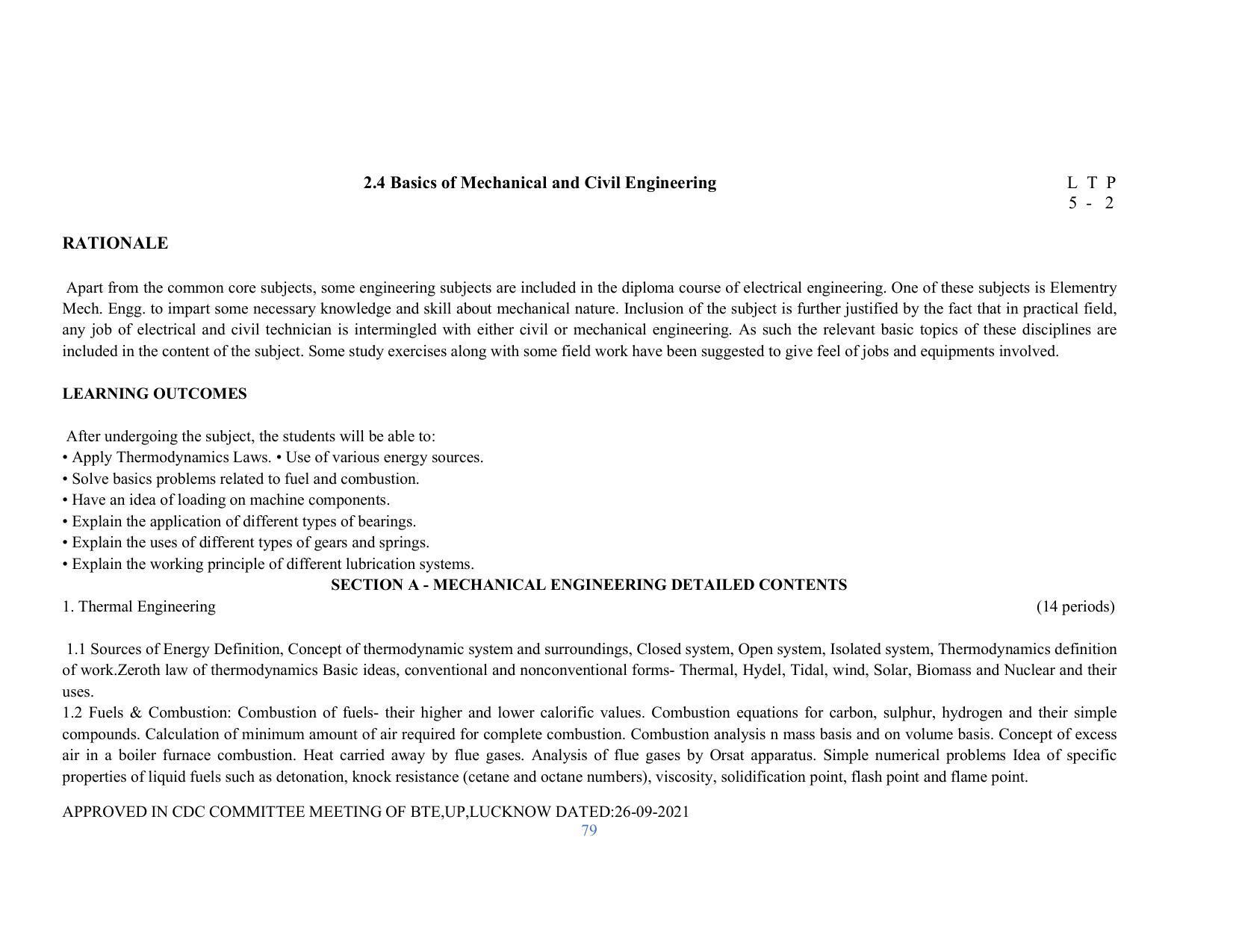 SYLLABUS FOR SEMESTER SYSTEM EFFECTIVE FROM (2021-2022) - RENEWABLE ENERGY - Page 79