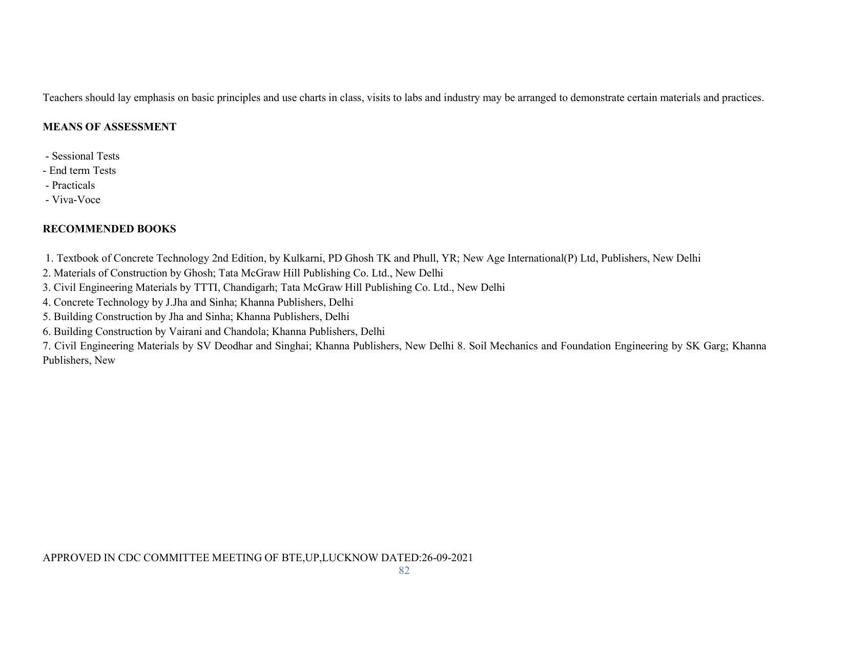 SYLLABUS FOR SEMESTER SYSTEM EFFECTIVE FROM (2021-2022) - RENEWABLE ENERGY - Page 82