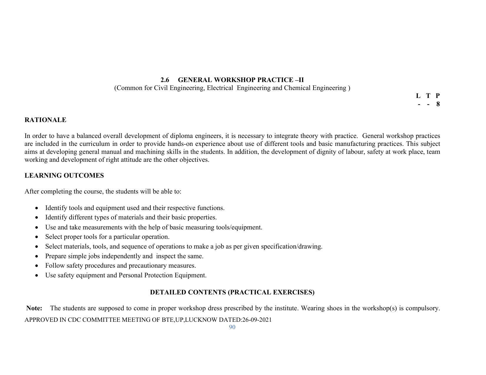 SYLLABUS FOR SEMESTER SYSTEM EFFECTIVE FROM (2021-2022) - RENEWABLE ENERGY - Page 90