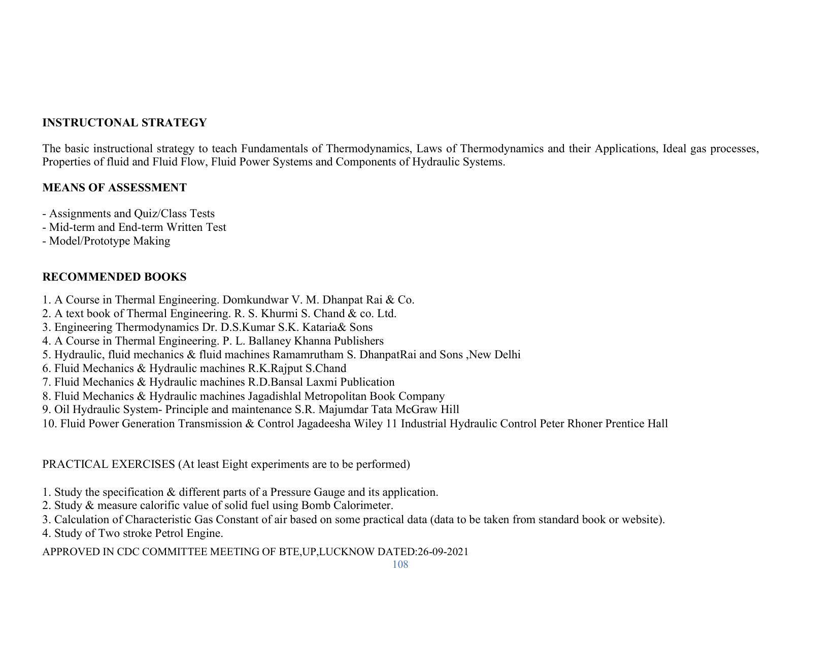 SYLLABUS FOR SEMESTER SYSTEM EFFECTIVE FROM (2021-2022) - RENEWABLE ENERGY - Page 108