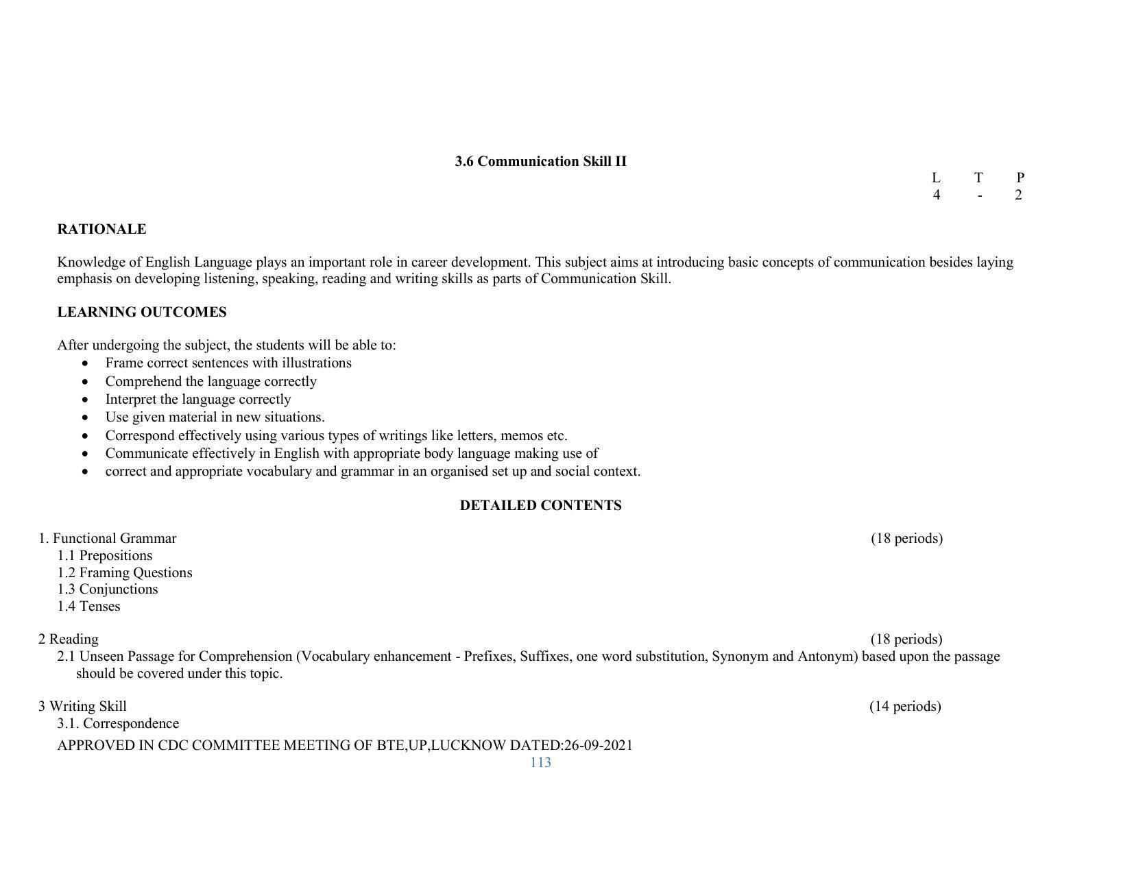 SYLLABUS FOR SEMESTER SYSTEM EFFECTIVE FROM (2021-2022) - RENEWABLE ENERGY - Page 113