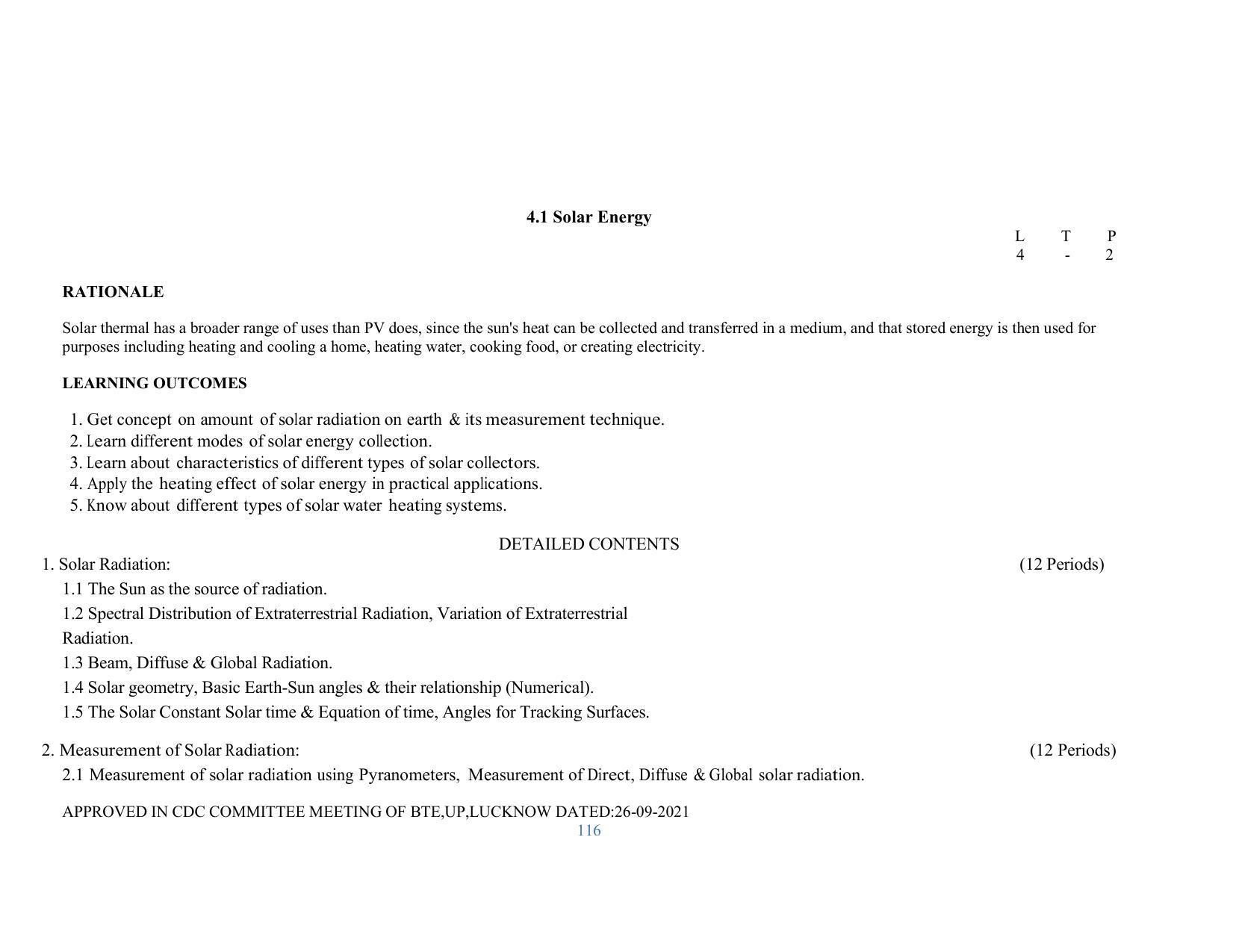 SYLLABUS FOR SEMESTER SYSTEM EFFECTIVE FROM (2021-2022) - RENEWABLE ENERGY - Page 116