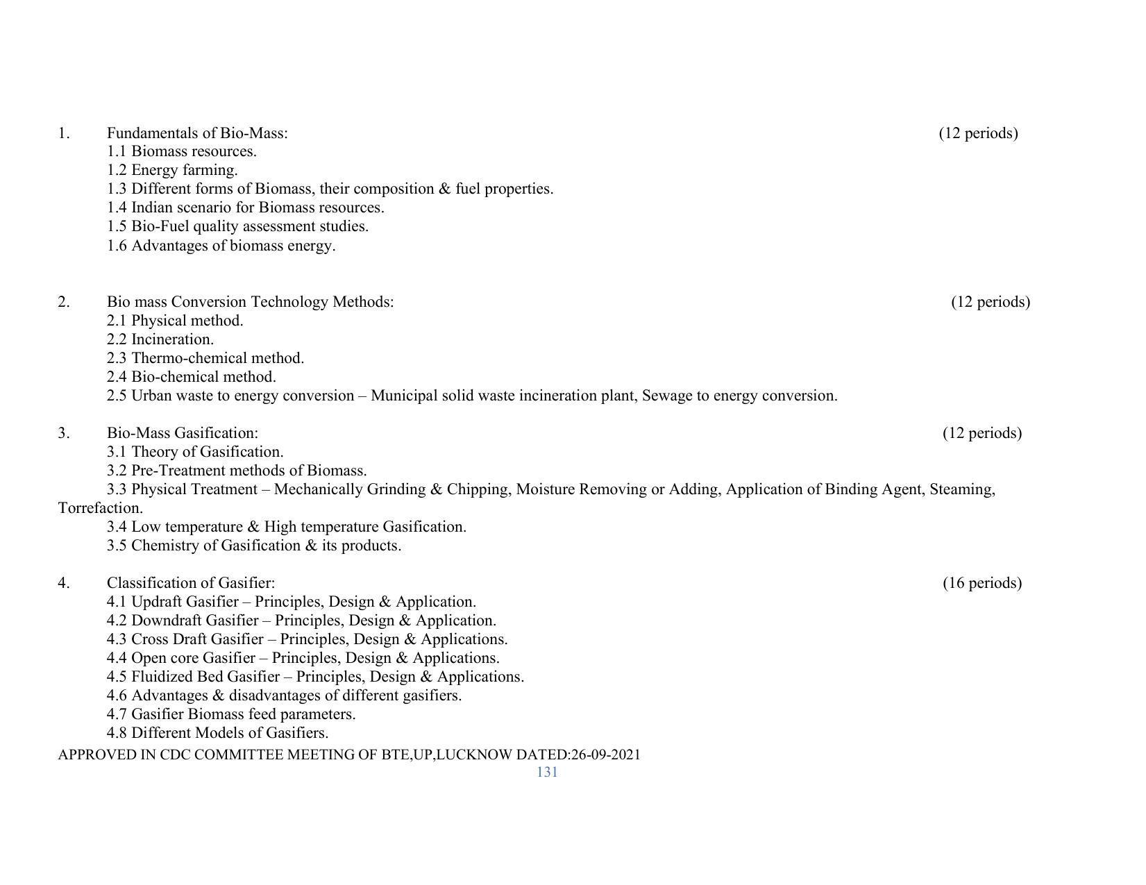 SYLLABUS FOR SEMESTER SYSTEM EFFECTIVE FROM (2021-2022) - RENEWABLE ENERGY - Page 131