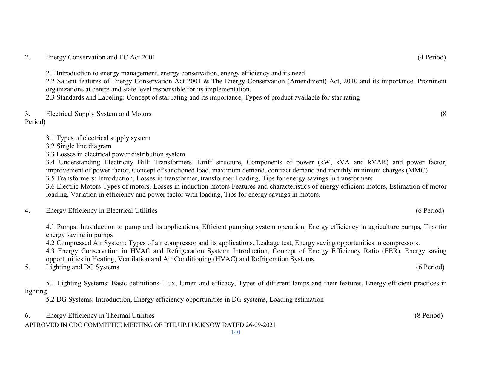 SYLLABUS FOR SEMESTER SYSTEM EFFECTIVE FROM (2021-2022) - RENEWABLE ENERGY - Page 140