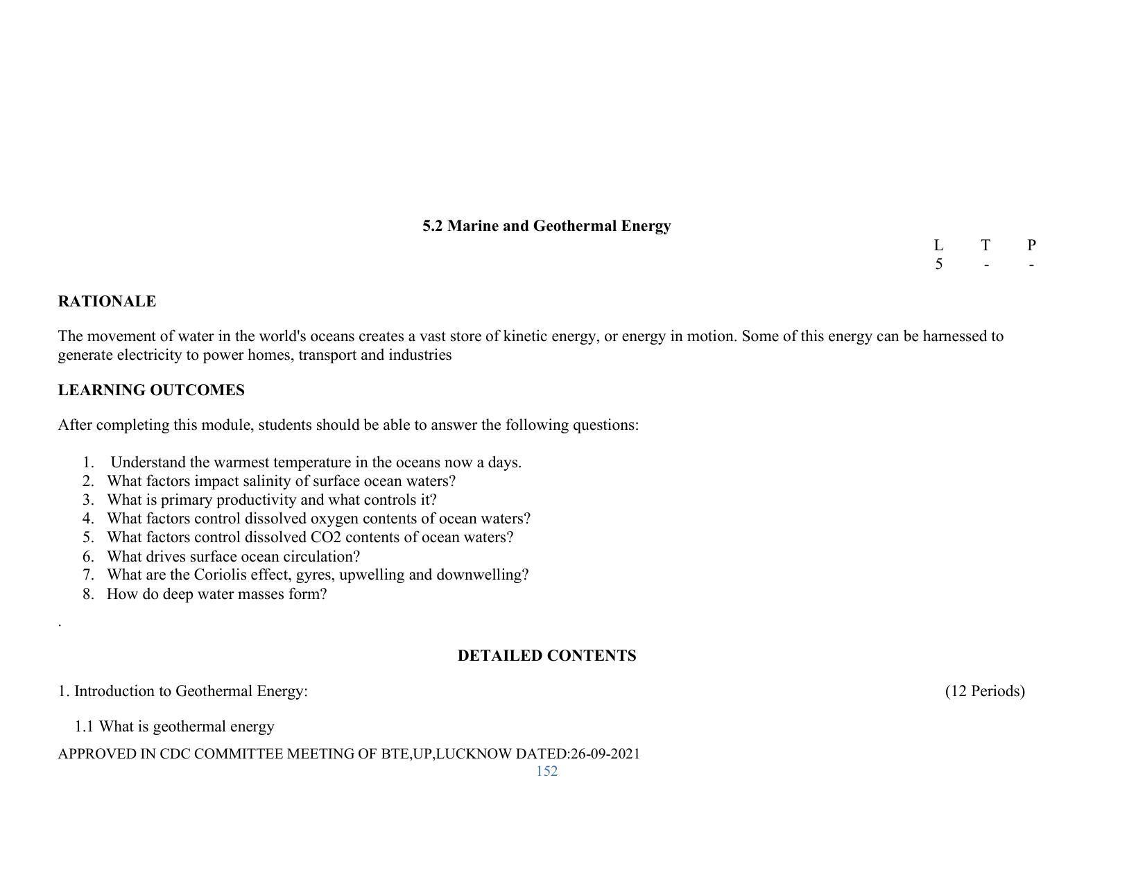 SYLLABUS FOR SEMESTER SYSTEM EFFECTIVE FROM (2021-2022) - RENEWABLE ENERGY - Page 152
