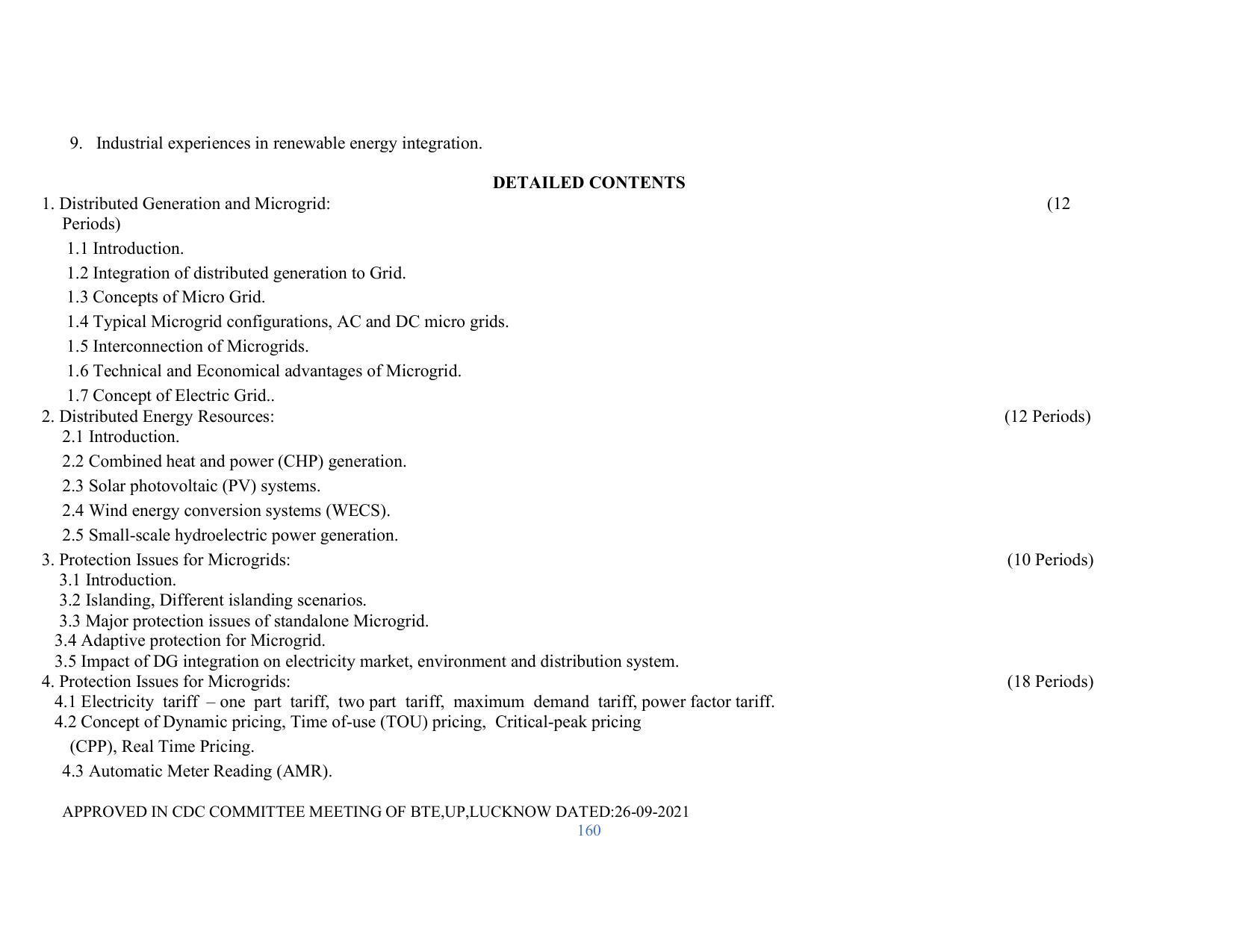 SYLLABUS FOR SEMESTER SYSTEM EFFECTIVE FROM (2021-2022) - RENEWABLE ENERGY - Page 160