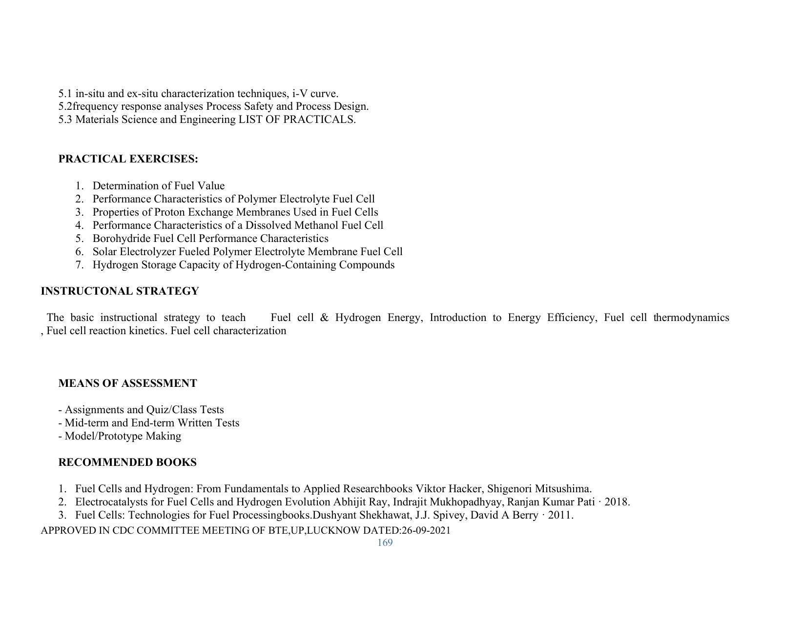 SYLLABUS FOR SEMESTER SYSTEM EFFECTIVE FROM (2021-2022) - RENEWABLE ENERGY - Page 169