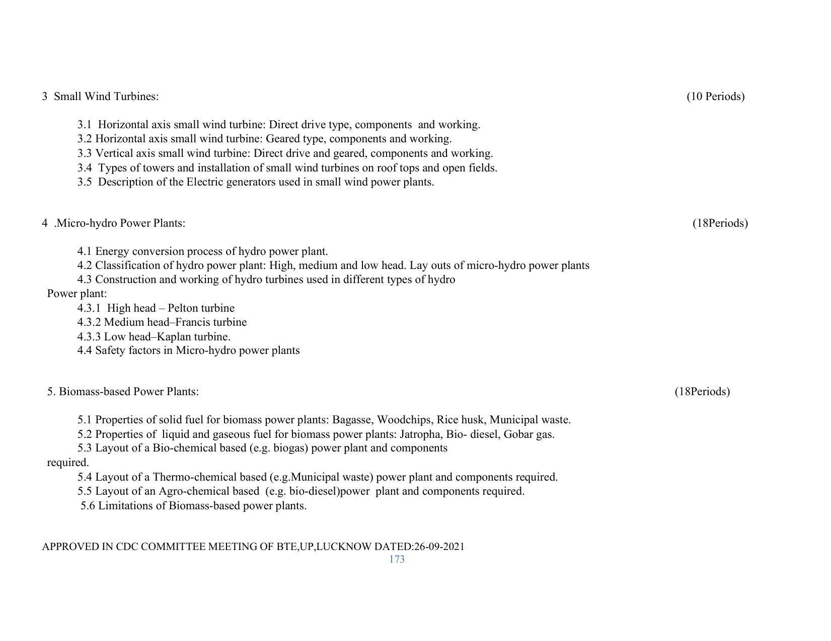 SYLLABUS FOR SEMESTER SYSTEM EFFECTIVE FROM (2021-2022) - RENEWABLE ENERGY - Page 173