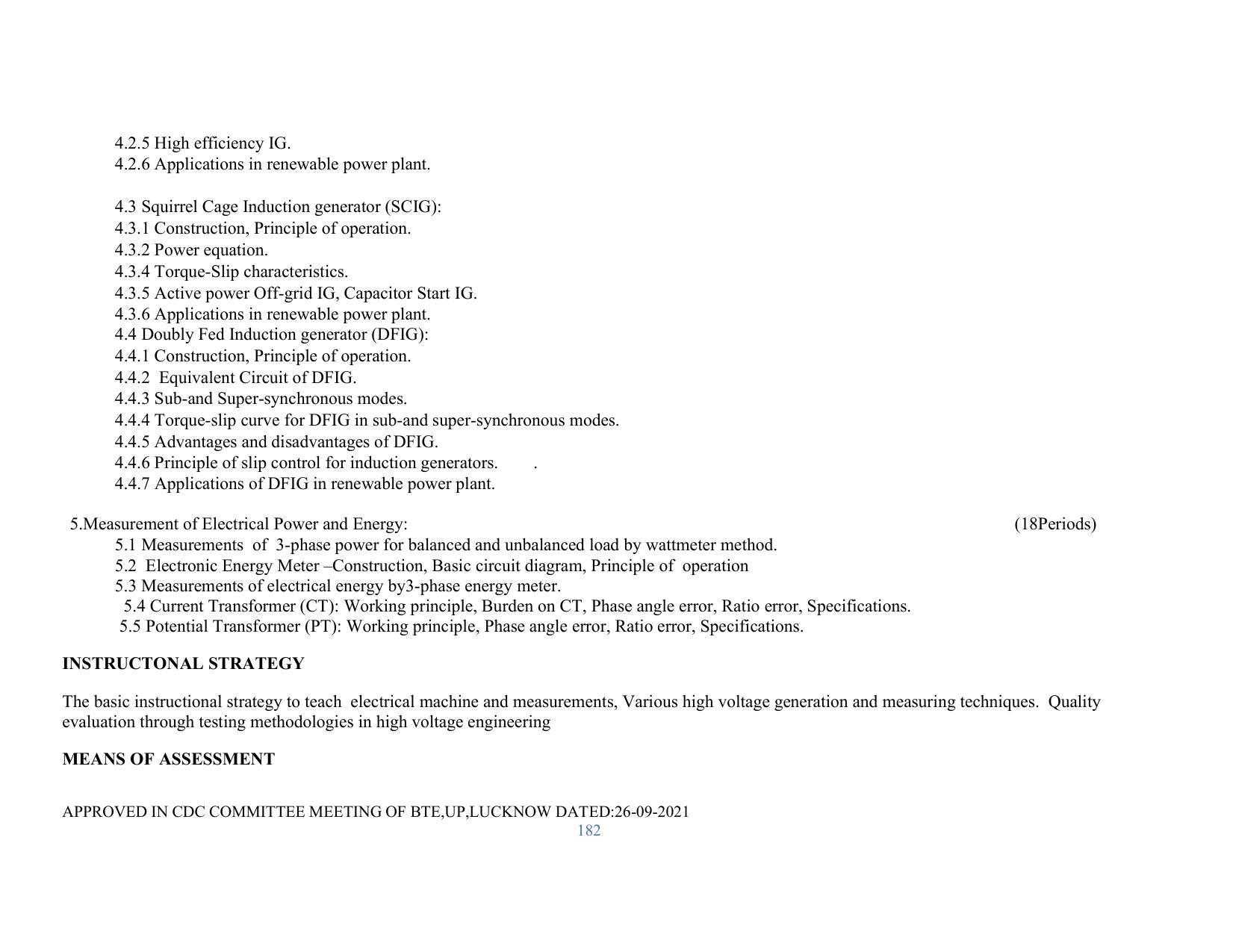 SYLLABUS FOR SEMESTER SYSTEM EFFECTIVE FROM (2021-2022) - RENEWABLE ENERGY - Page 182