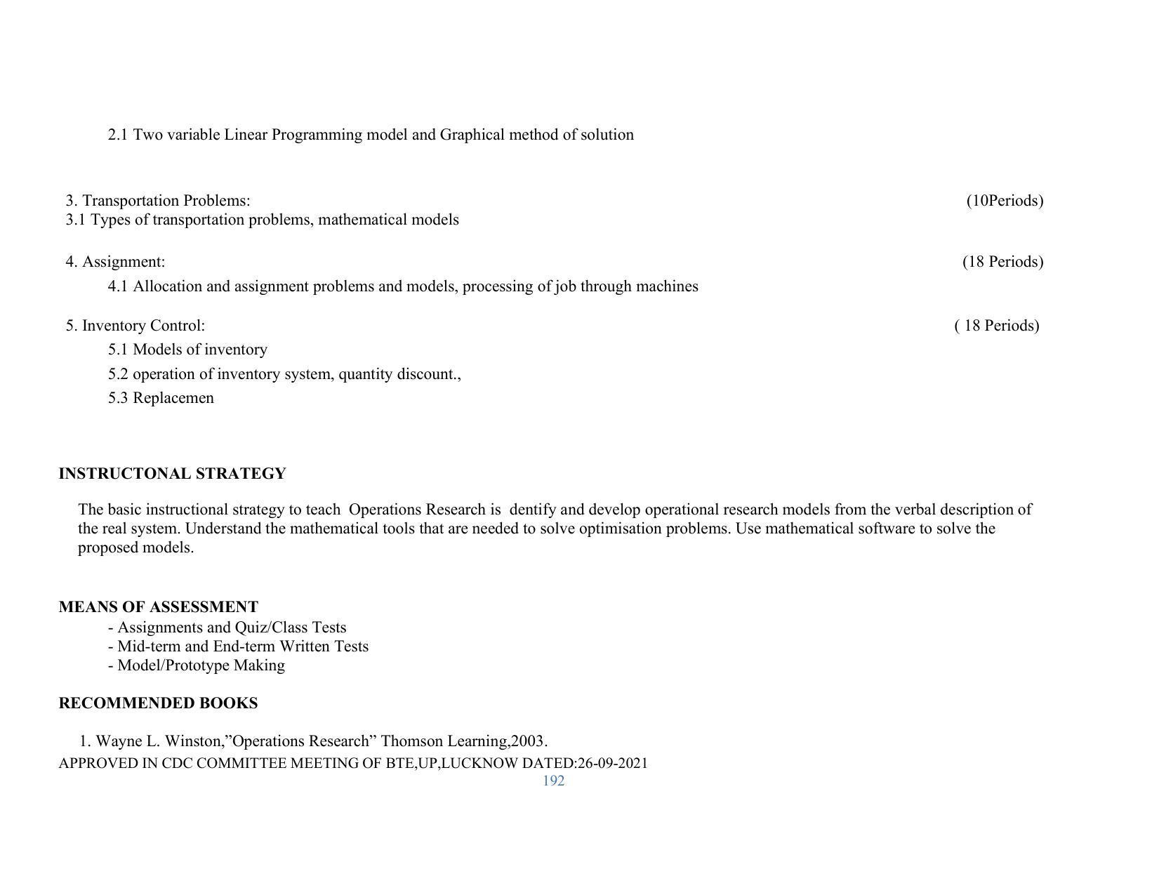 SYLLABUS FOR SEMESTER SYSTEM EFFECTIVE FROM (2021-2022) - RENEWABLE ENERGY - Page 192
