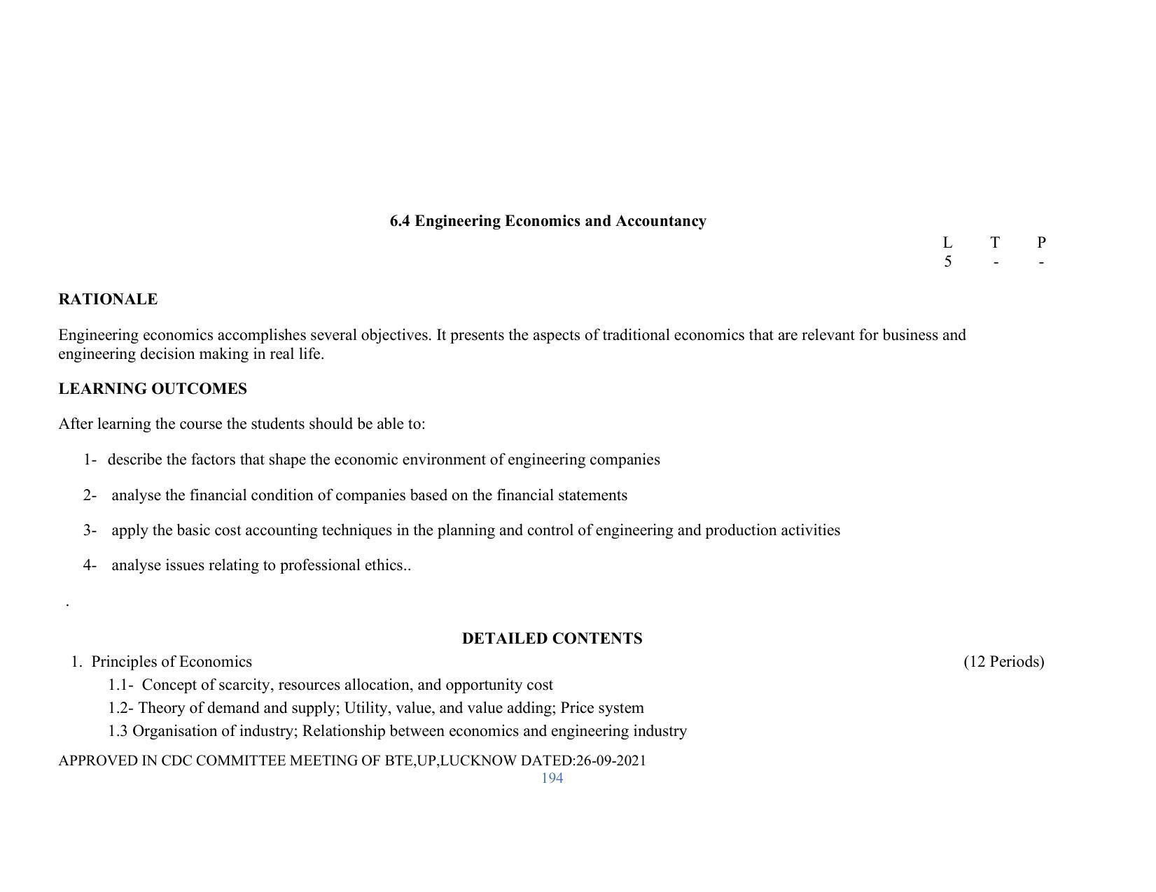 SYLLABUS FOR SEMESTER SYSTEM EFFECTIVE FROM (2021-2022) - RENEWABLE ENERGY - Page 194