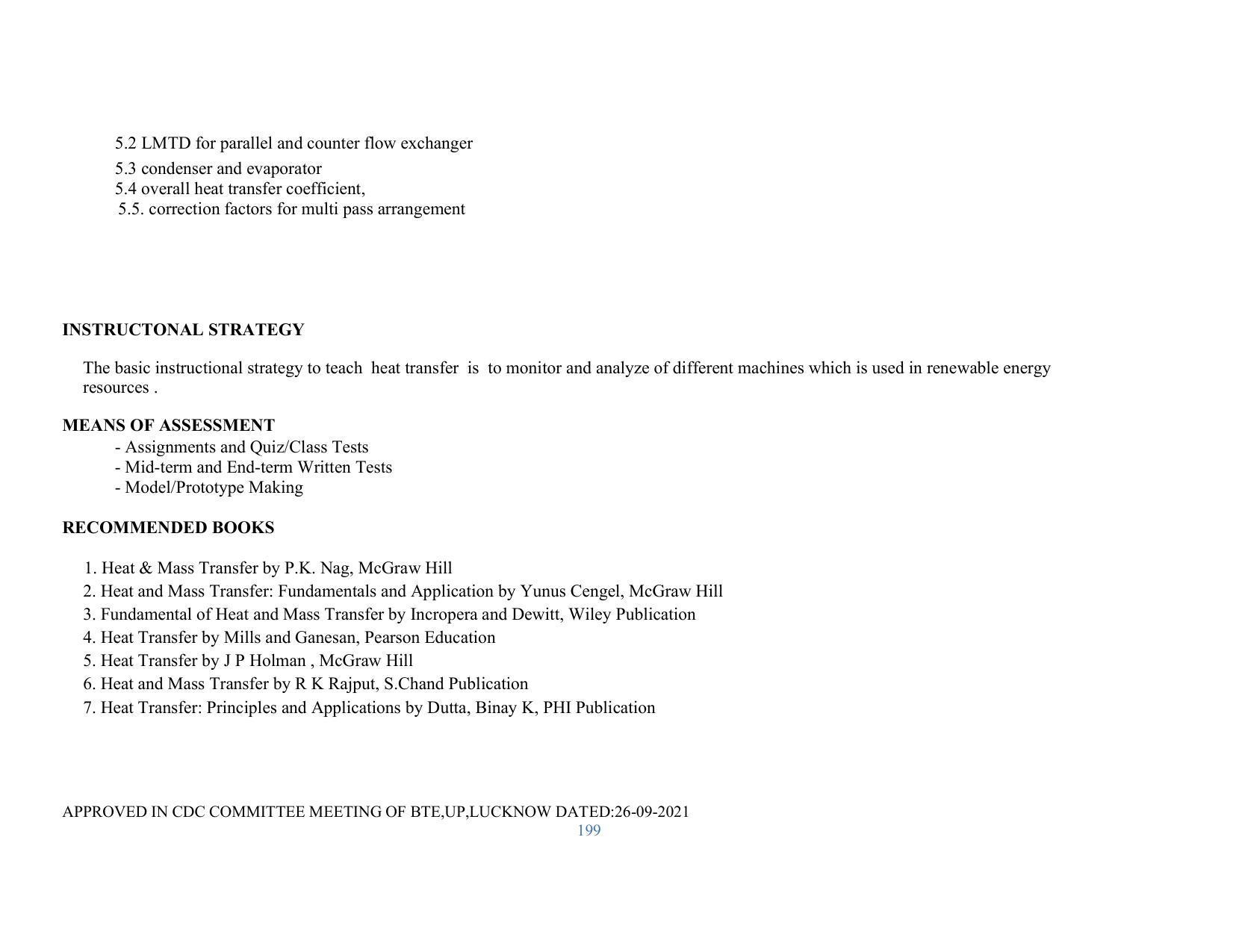 SYLLABUS FOR SEMESTER SYSTEM EFFECTIVE FROM (2021-2022) - RENEWABLE ENERGY - Page 199